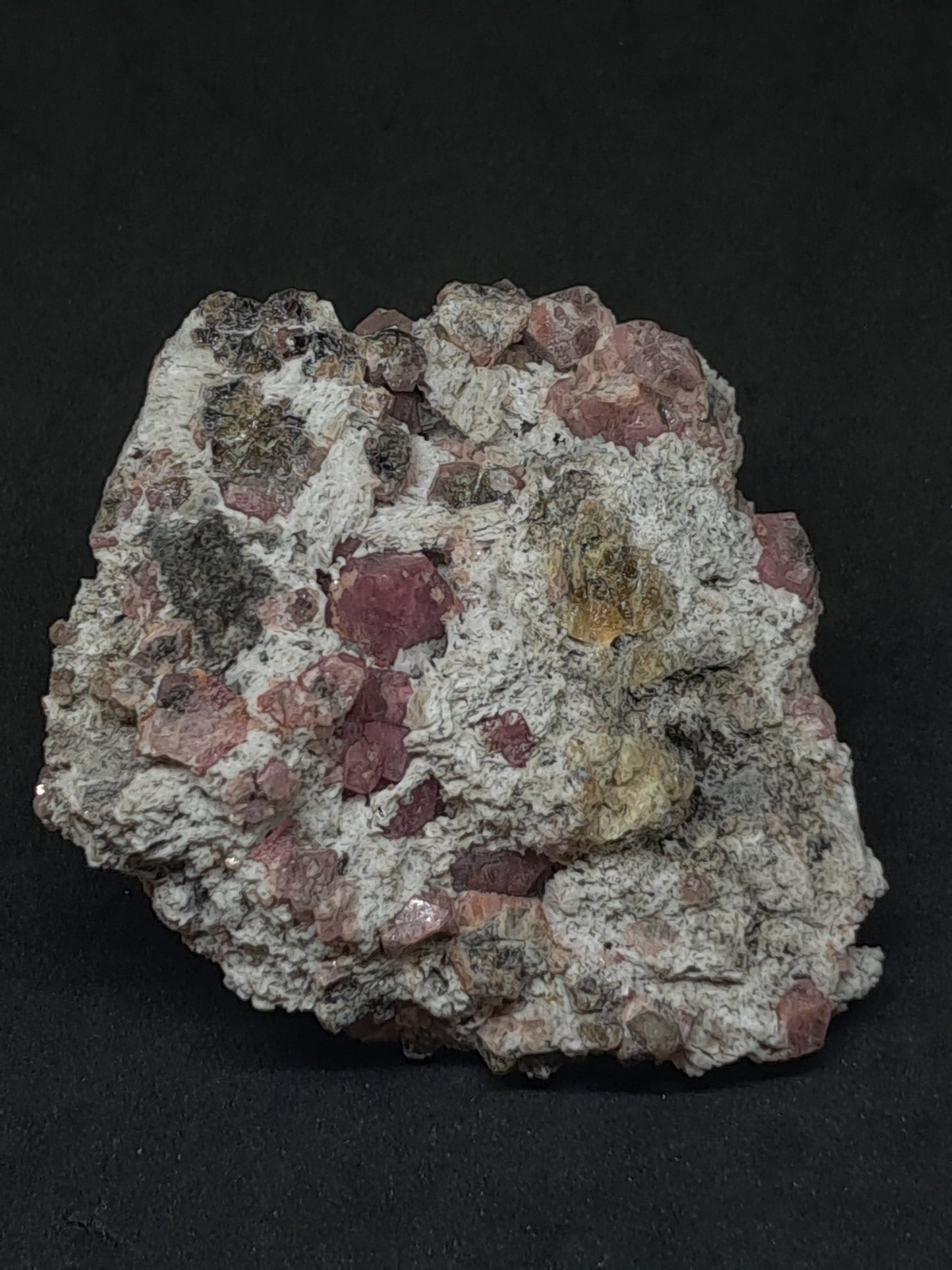 Grossular Garnet on Matrix (Mexico) Pink Garnet Cluster |Rough Crystal Stone | Mineral Specimen #GR22