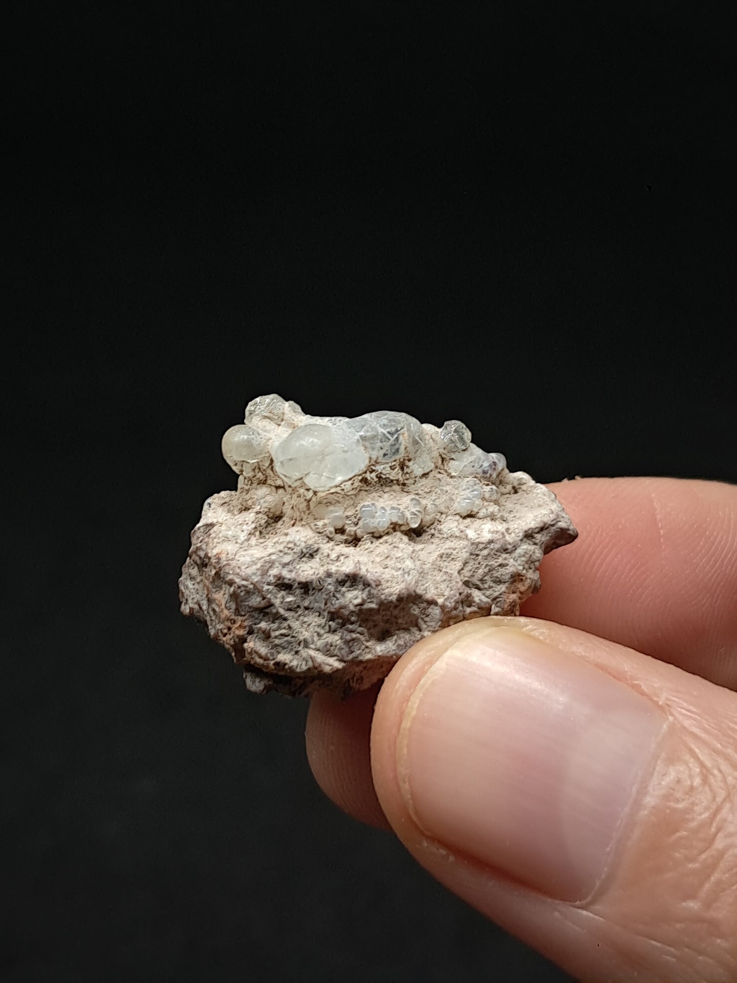 Hyalite Opal on Matrix (Mexico) Rough Crystal Stone | UV-Reactive Mineral Specimen #OH12