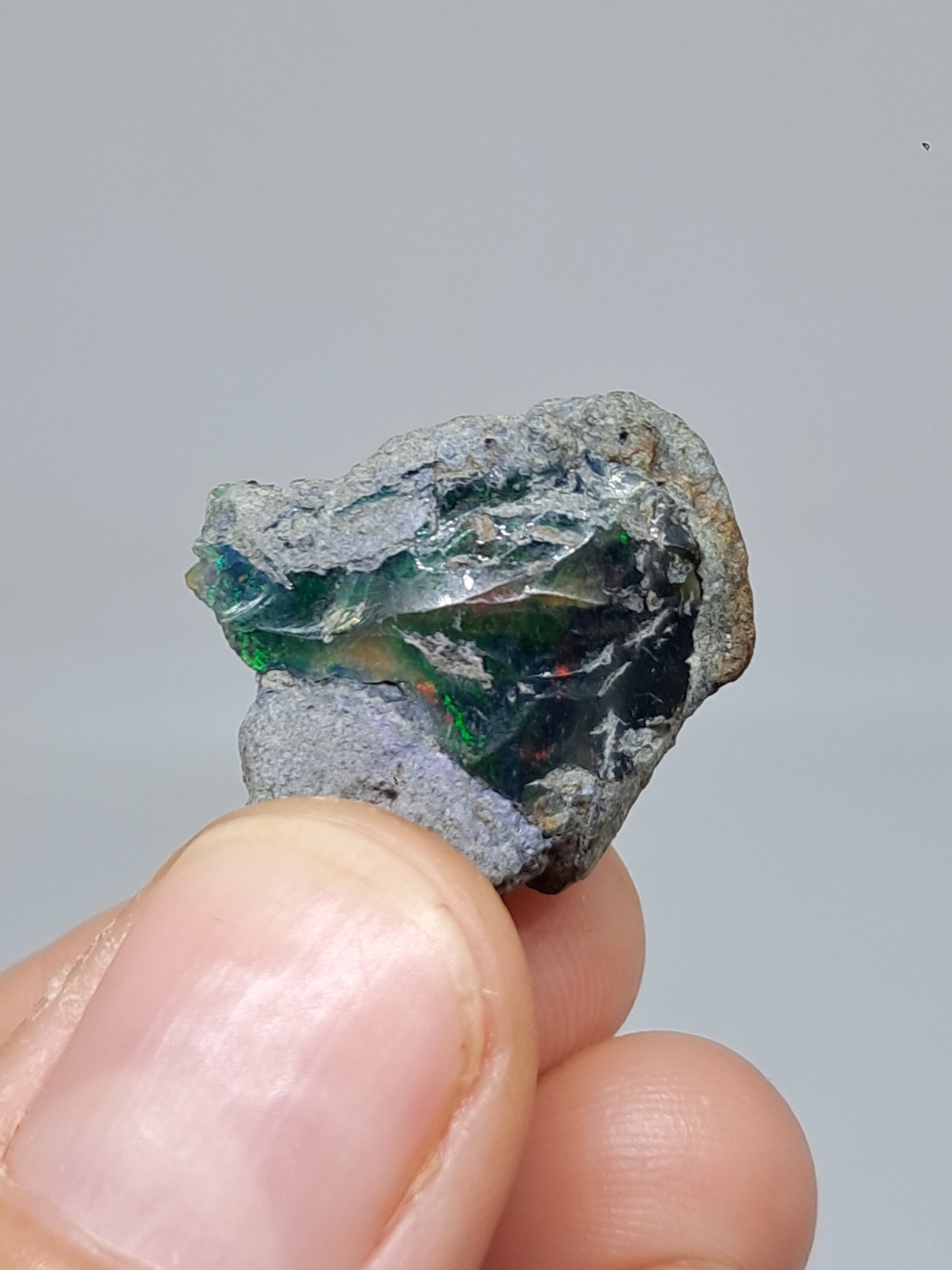 Natural Ethiopian Opal | Black Hydrophane Opal #OP27