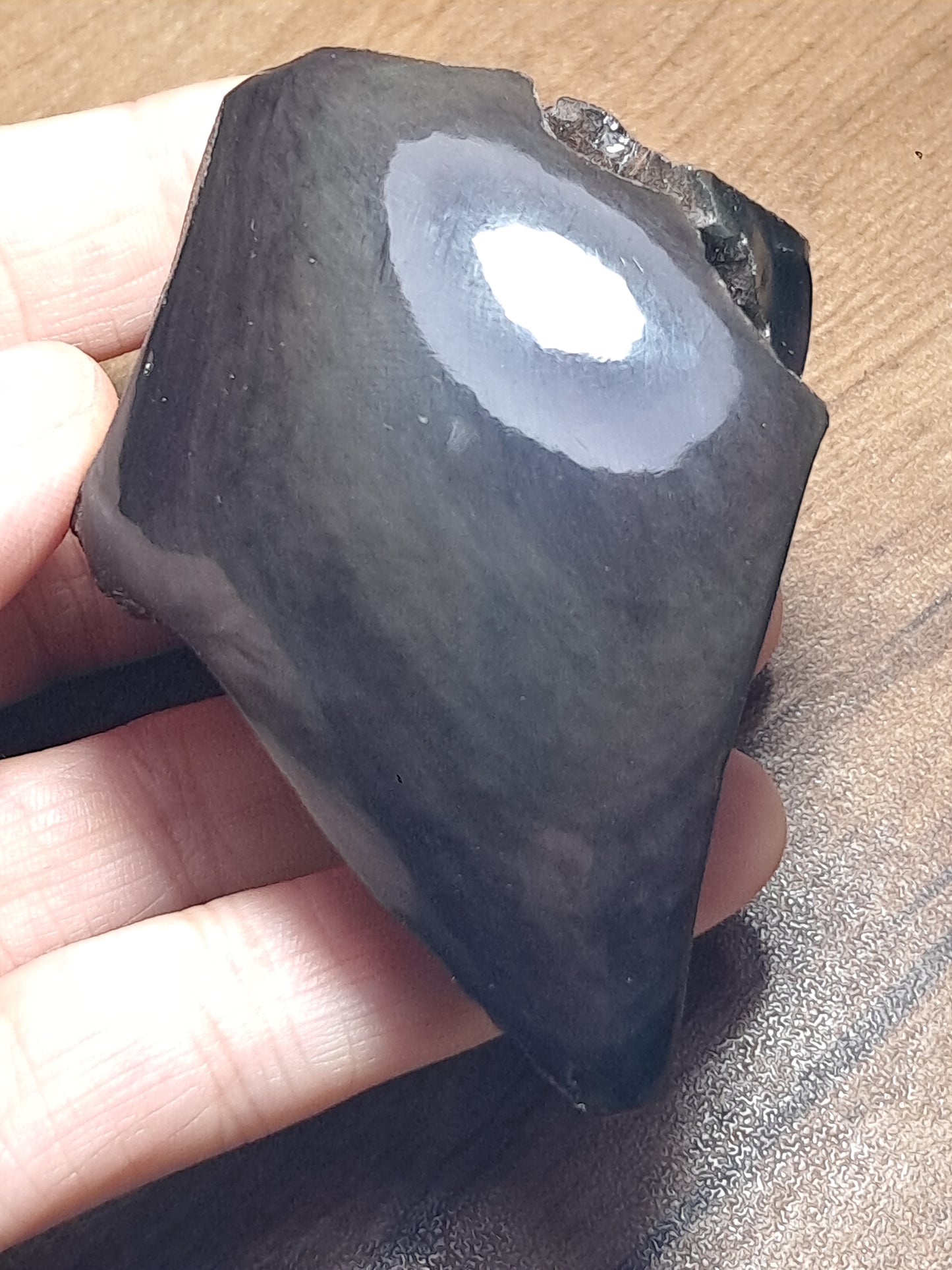 Rainbow Obsidian *Manto Huichol* (Mexico) Natural Stone | Half Polished Half Rough #RO8