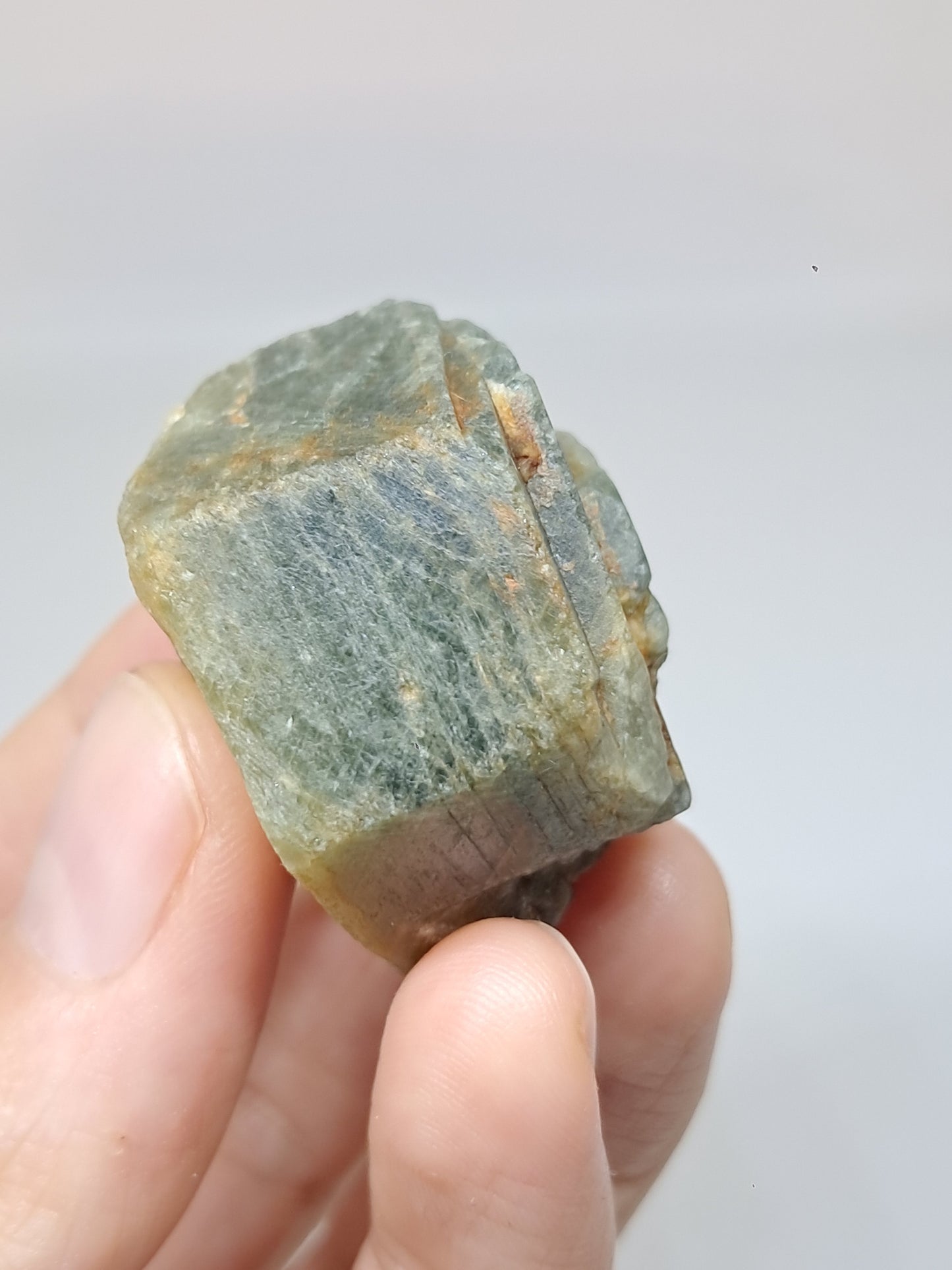 Natural Greenish-Blue *Teal* Sapphire Crystal (Karur) Rough Stone | Mineral Specimen #SP48