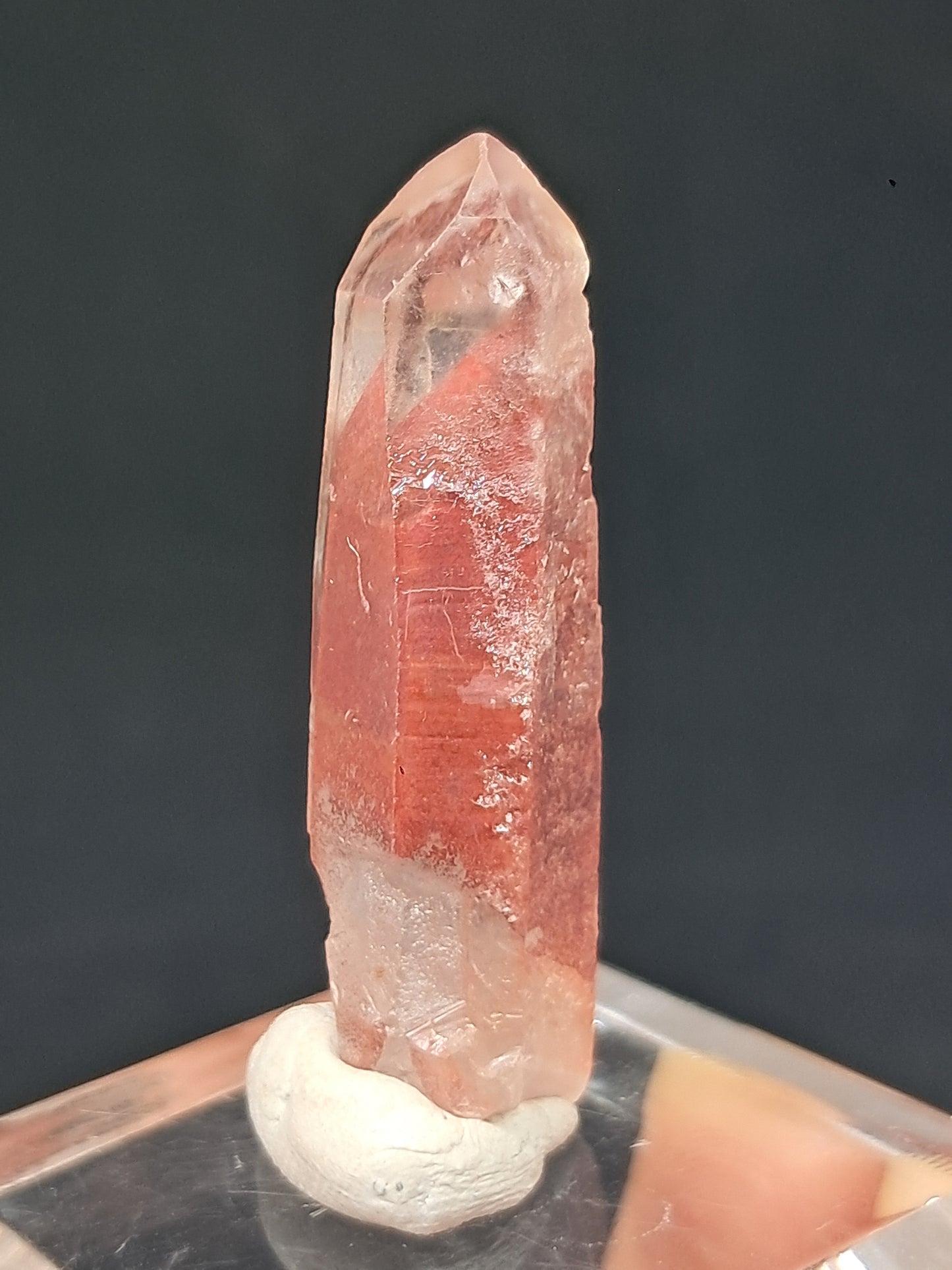 Hematite Phantom Quartz (Telangana) | Natural Crystal | Mineral Specimen #HPQ55