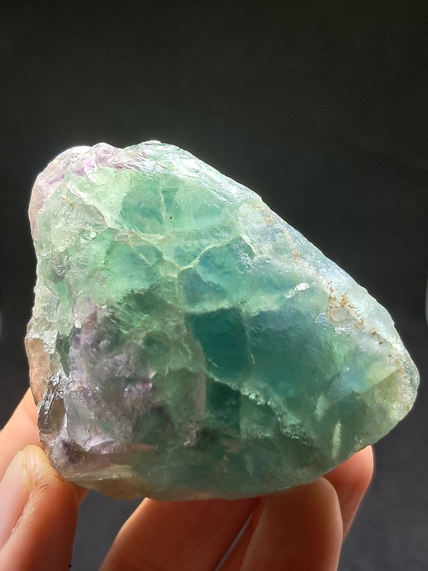 Rough Rainbow Fluorite Stone | Natural Crystal | Mineral Specimen #FL6