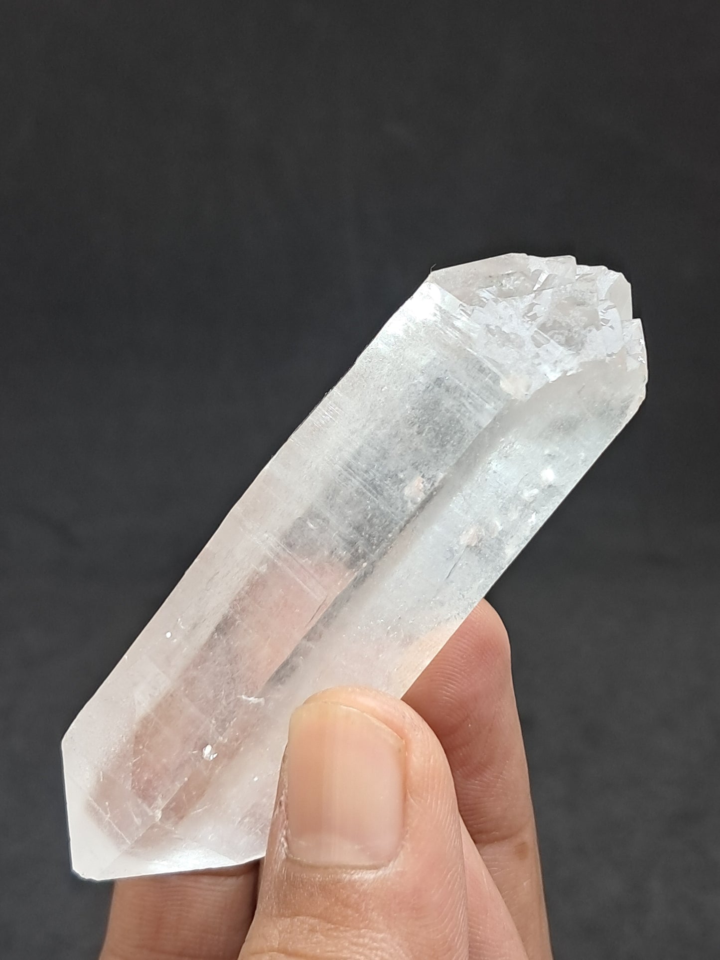 Himalayan Quartz Biterminated Self-healed Point | Natural Crystal | Mineral Specimen #CH69