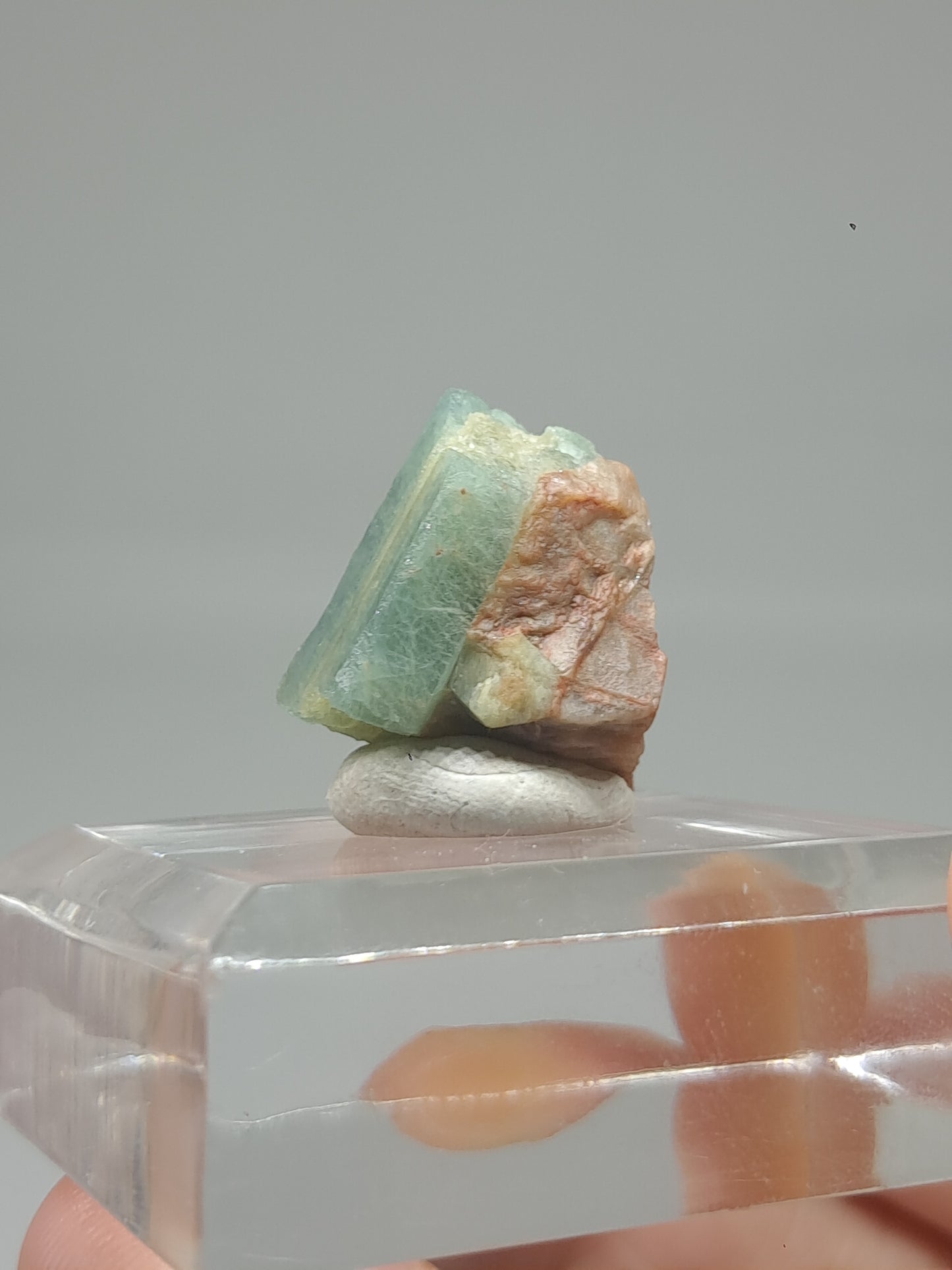 Aquamarine on Matrix (Karur) Rough Natural Crystal | Mineral Specimen #AQM42