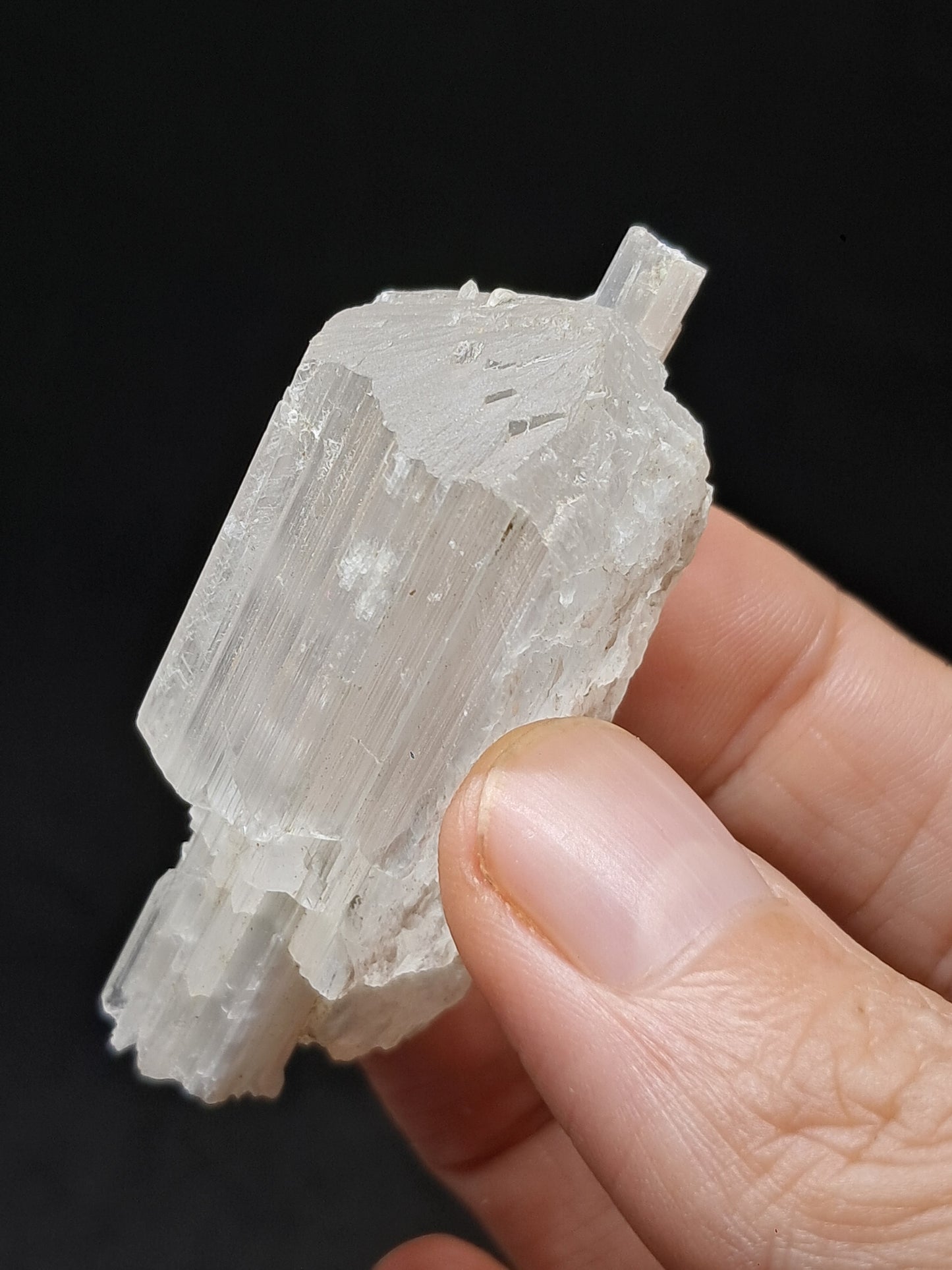 Satin Spar *Selenite* (India) Fibrous Gypsum | Mineral Specimen | Rough Crystal #SE3