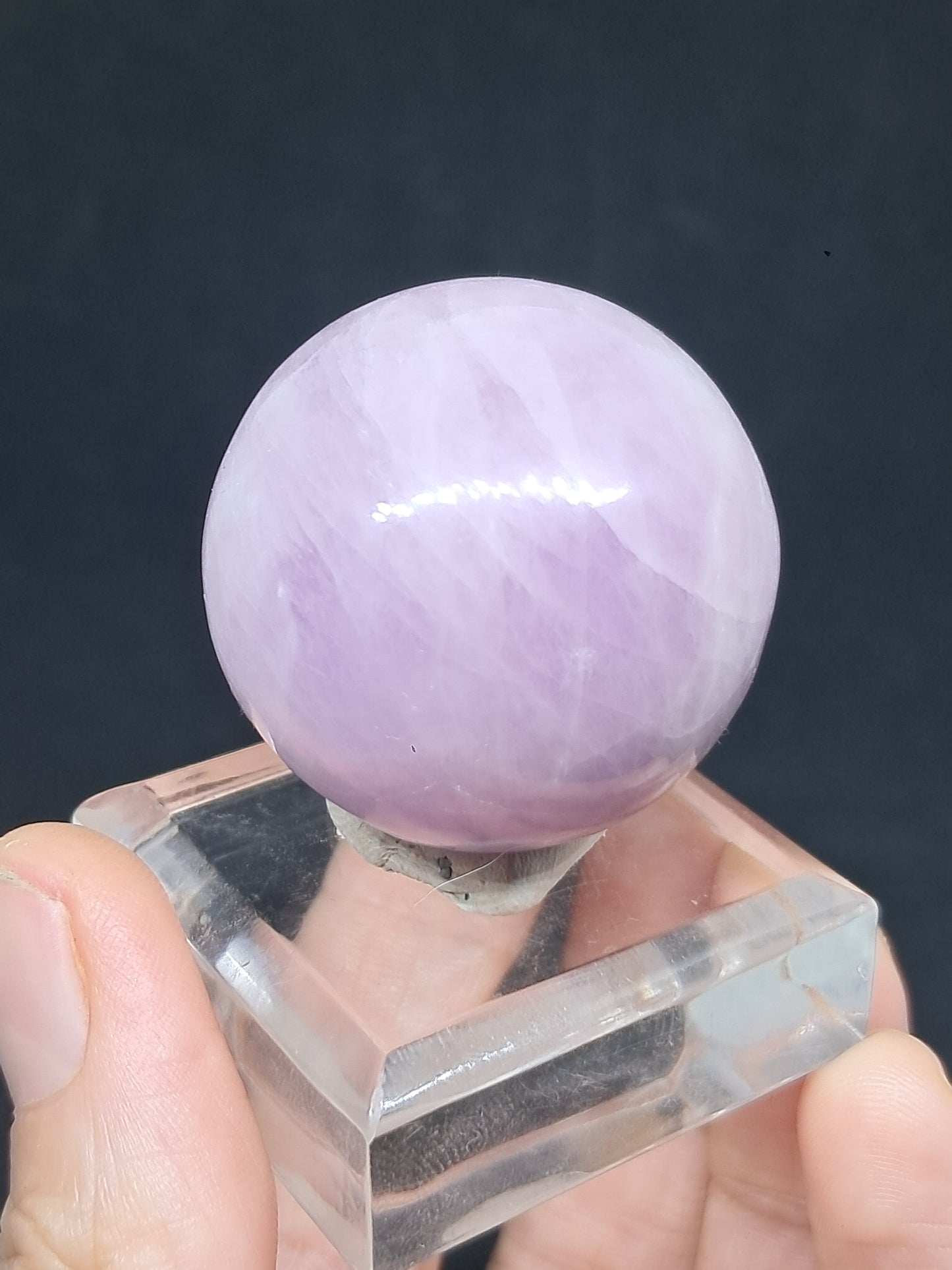 Kunzite Sphere | Polished Stone | Spodumene Natural Crystal
