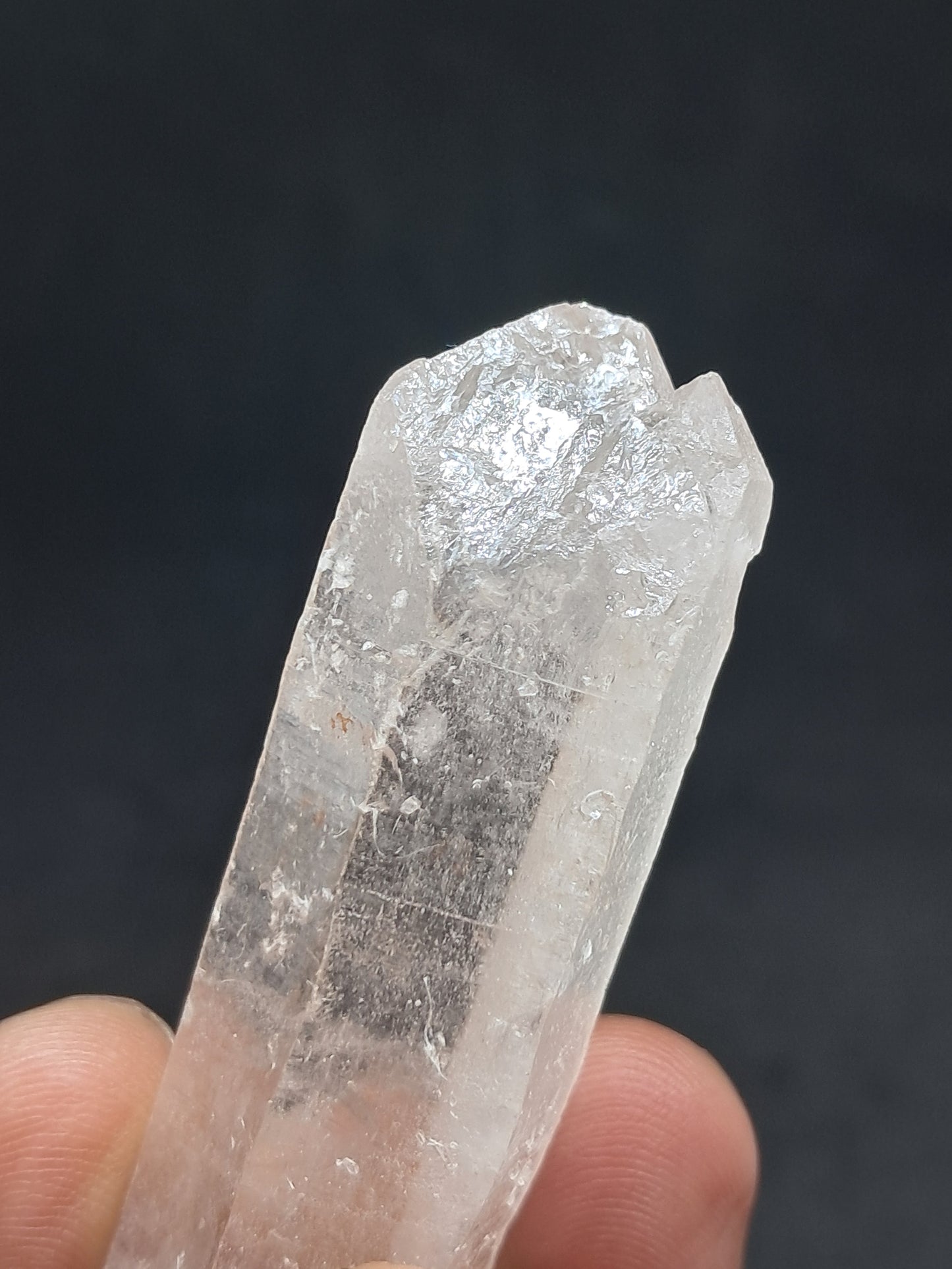 Himalayan Quartz Biterminated Self-healed Point | Natural Crystal | Mineral Specimen #CH71