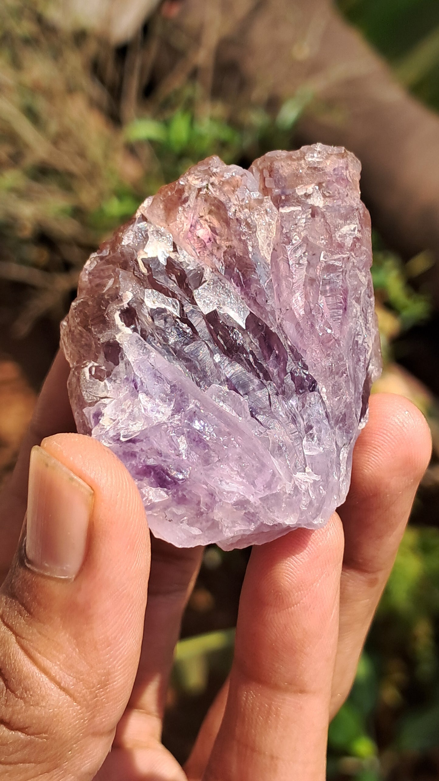 Karur Amethyst Scepter Cluster | Honeycomb Terminations | "Super Seven" inclusions | Mineral Specimen #KA186