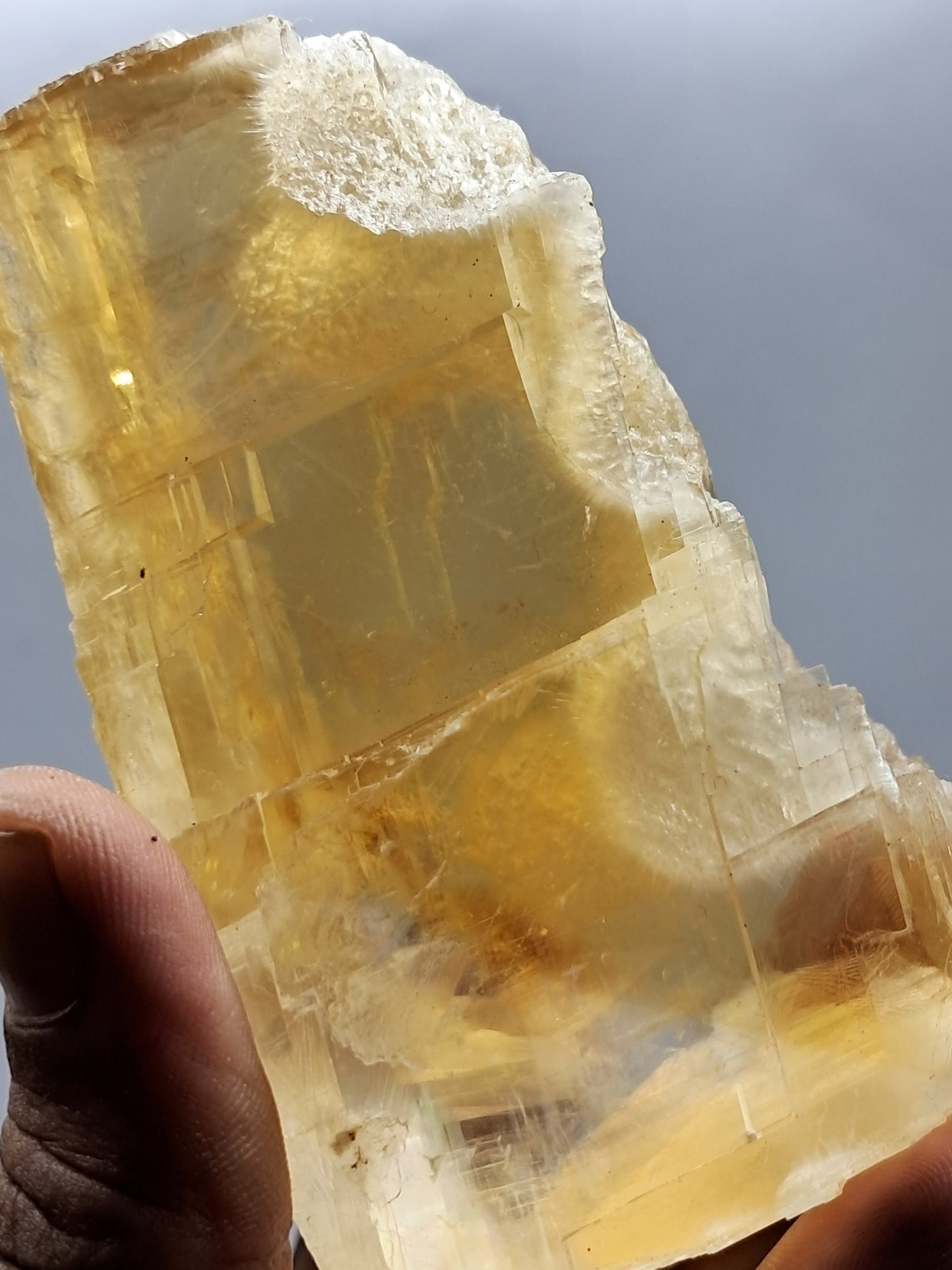 Honey Calcite w/ Okenite (India) Rough Crystal | Natural Stone | Mineral Specimen #CA18