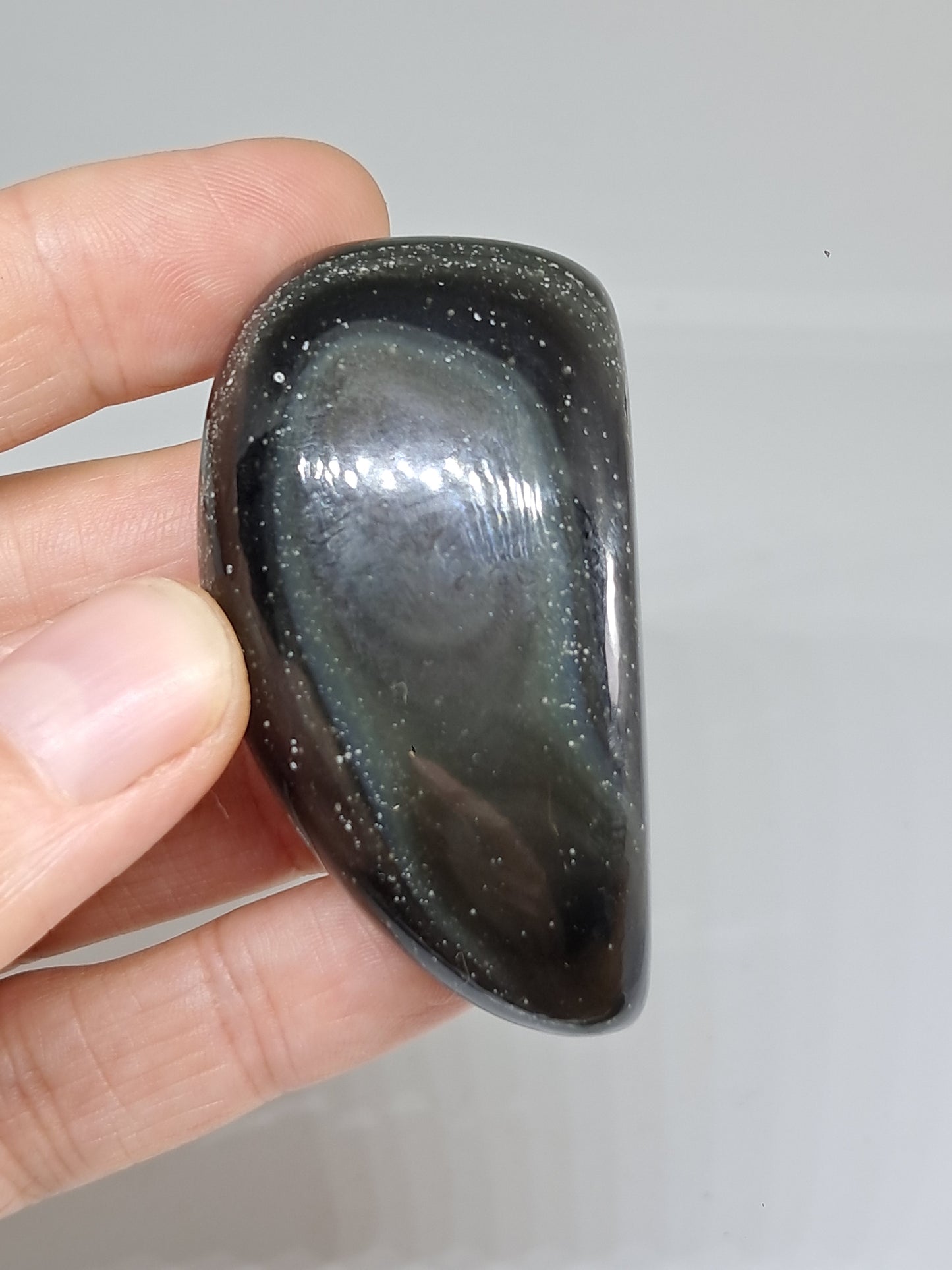 Rainbow Obsidian (Mexico) Natural Stone | Half Polished Half Rough #RO11
