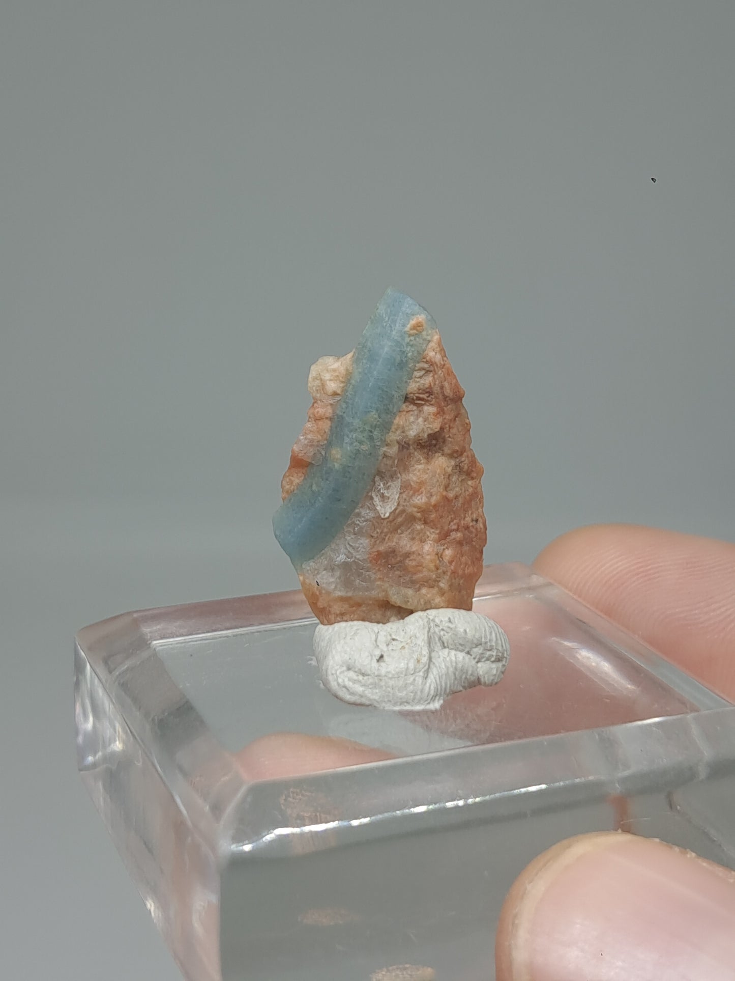 Aquamarine on Matrix (Karur) Rough Natural Crystal | Mineral Specimen #AQM46