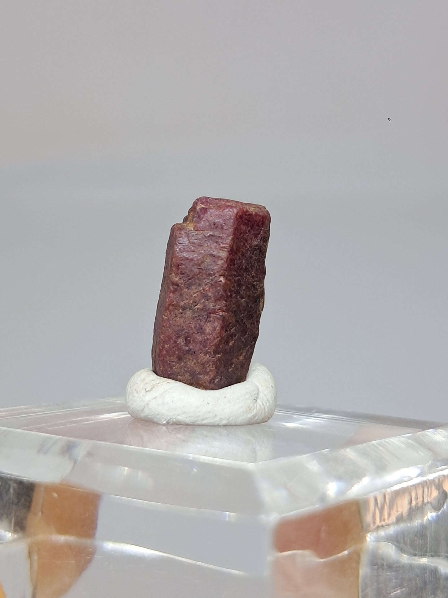 Cristal de rubí en bruto (Tamil Nadu) Piedra natural | Muestra mineral #RB29