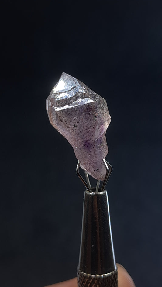 Quartz Amethyst Scepter | Hematite Goethite Phantom | Biterminated  #KA209
