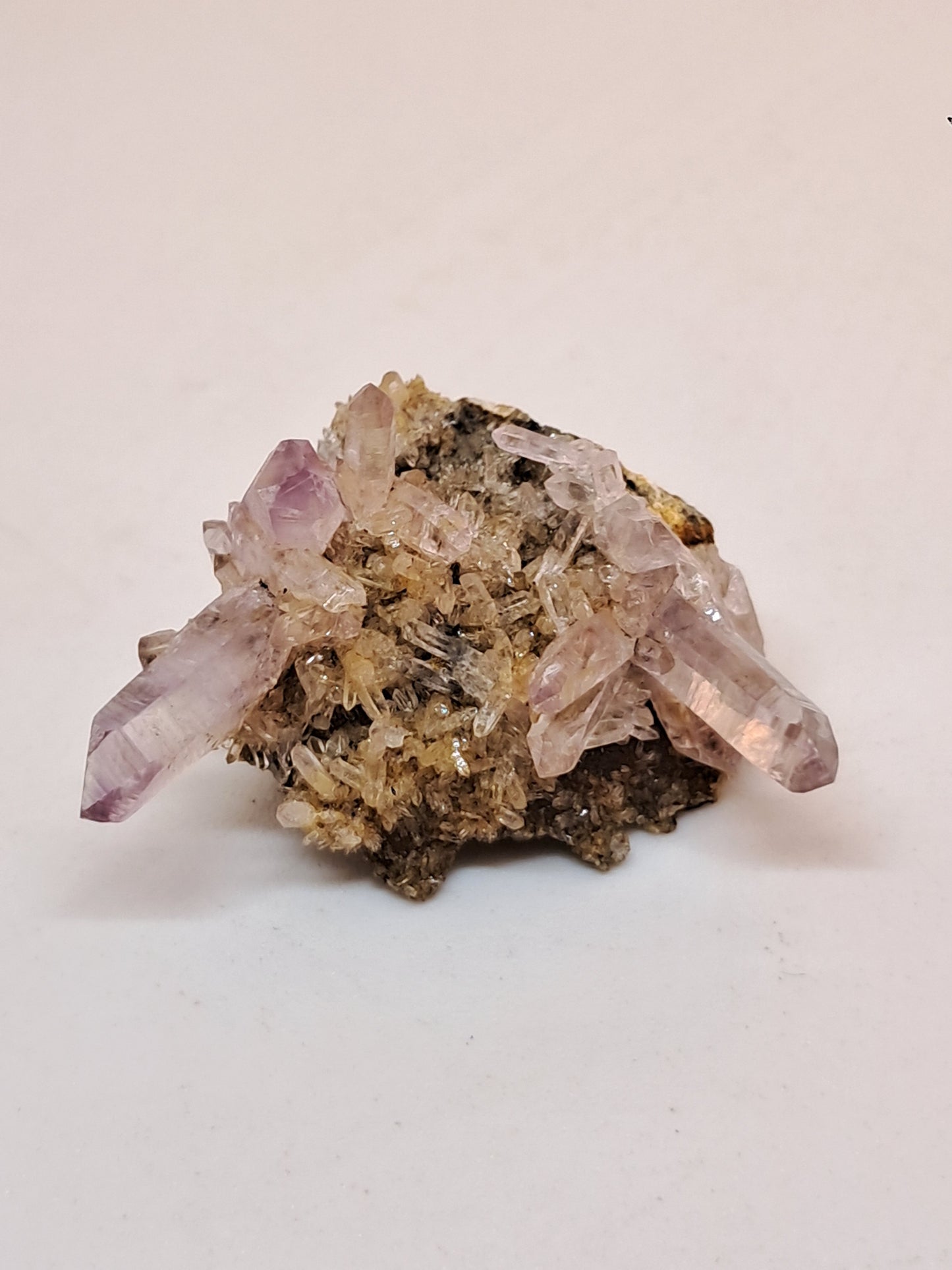 Veracruz Amethyst Crystals on Matrix (Mexico) | Natural Cluster | Mineral Specimen #VA22