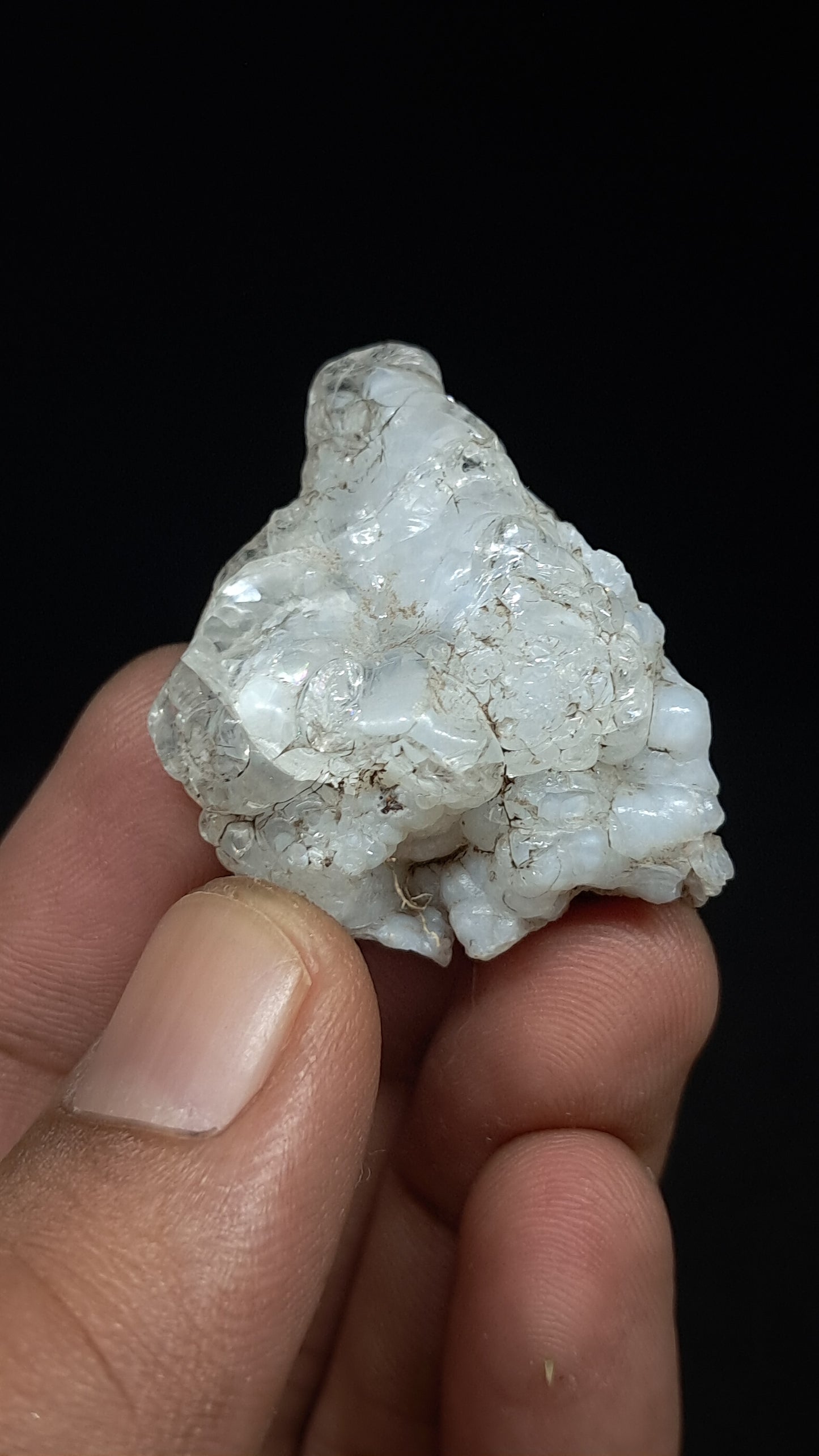 Hyalite Opal on Matrix (Mexico) Rough Crystal Stone | UV-Reactive Mineral Specimen #OH6