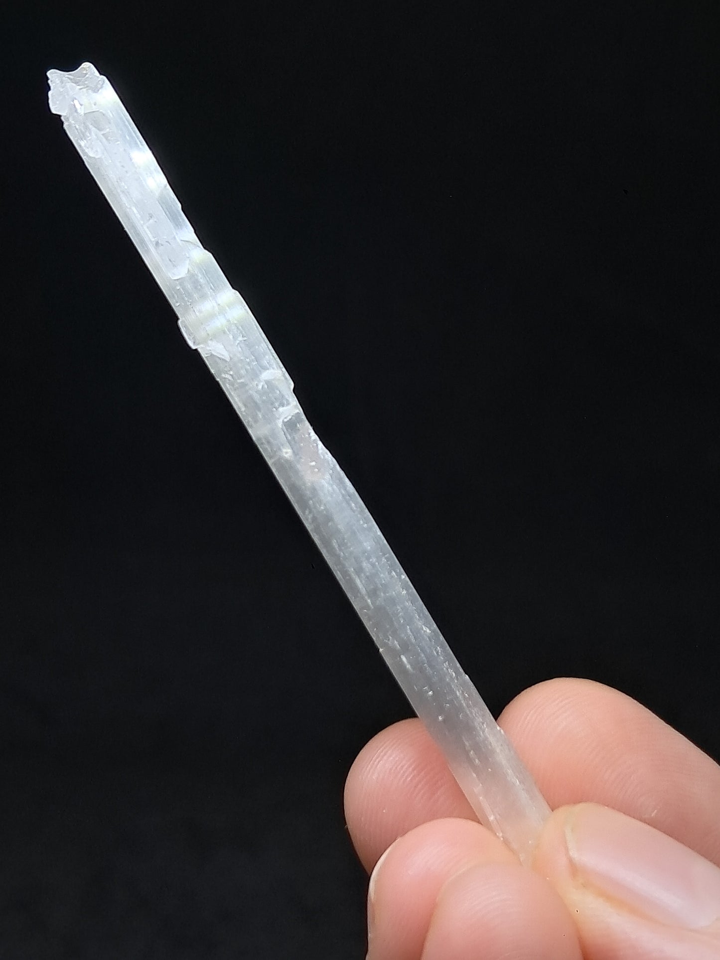 Satin Spar *Selenite* (India) Fibrous Gypsum | Mineral Specimen | Rough Crystal #SE6