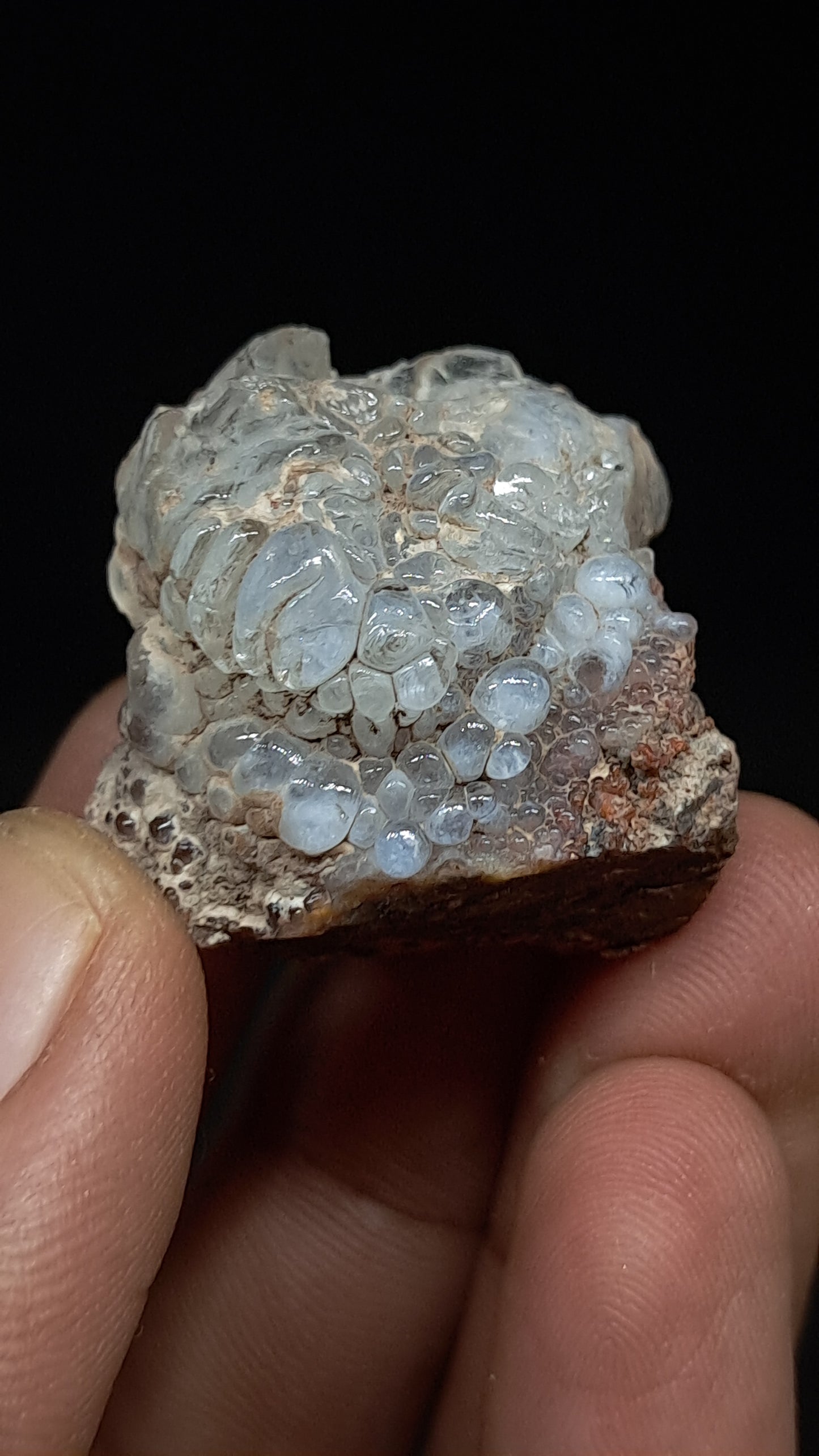 Hyalite Opal on Matrix (Mexico) Rough Crystal Stone | UV-Reactive Mineral Specimen #OH7