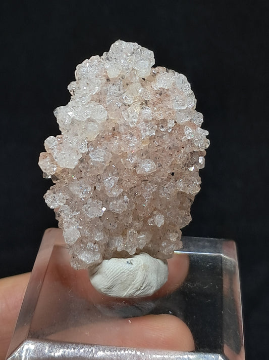 Pink Apophyllite On Quartz Floater Cluster (Ajanta) Natural Crystal | Mineral Specimen #APP3