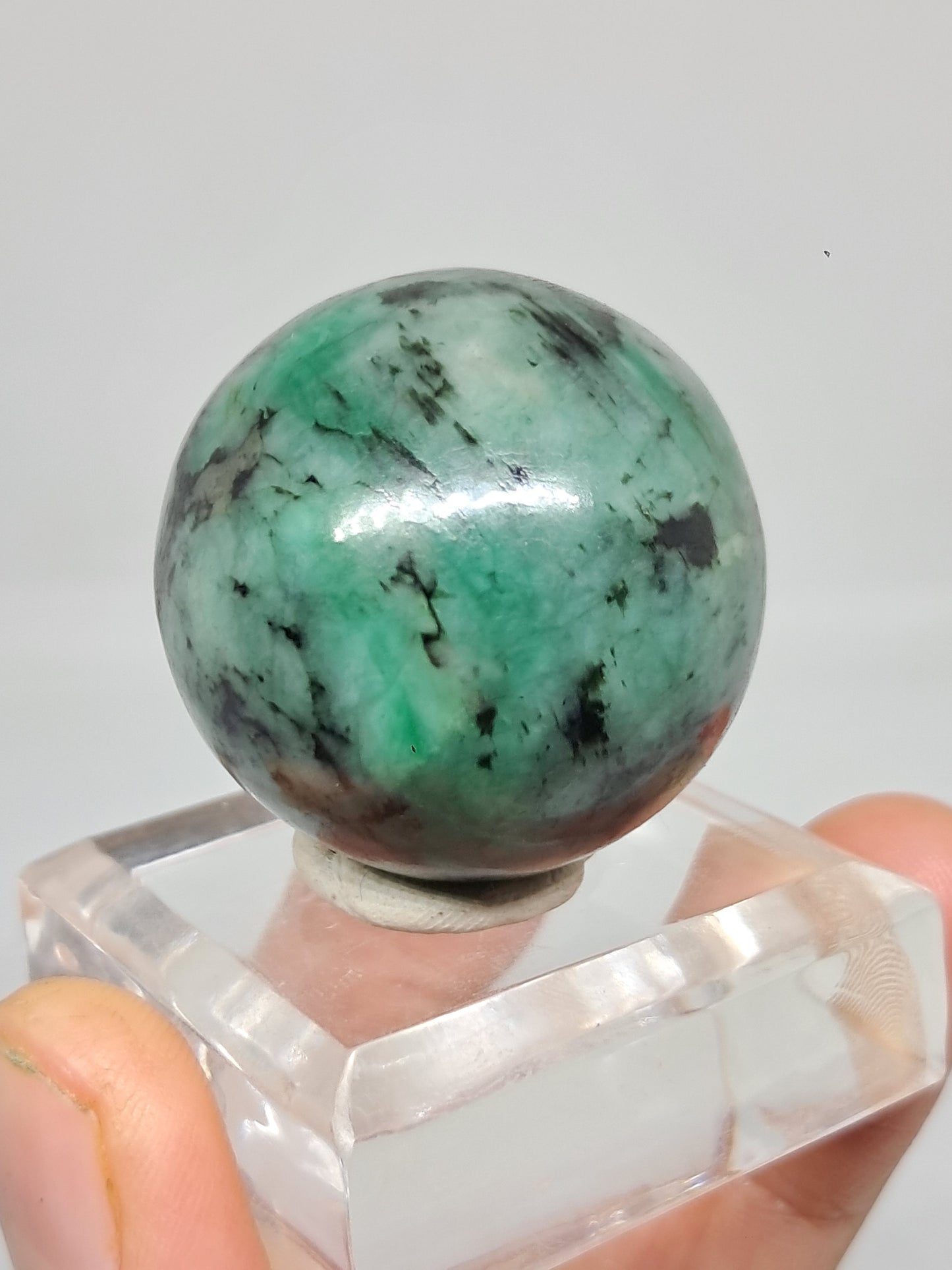 Esfera esmeralda | Piedra pulida | Cristal natural #EM7