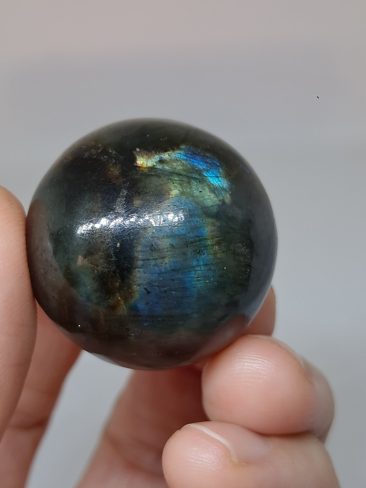 Labradorite Sphere (Madagascar) | Strong Flash | Polished Stone #LB13