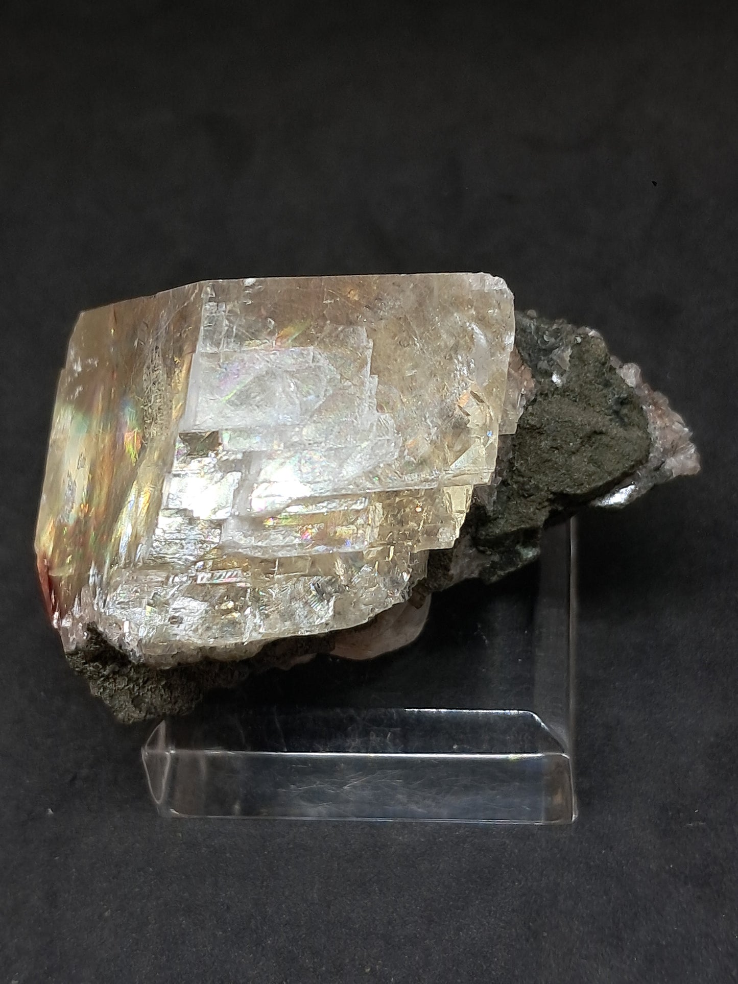 Calcita Frambuesa Mohosa *Hallazgo Raro* (Pithampur) Cristal Natural | Piedra Bruta | Muestra de Mineral #CA31