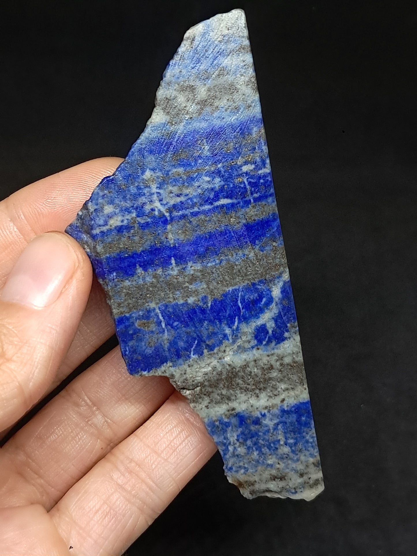 Slice of Lapislazuli (Afghanistan) Rough Natural Stone #LZ1