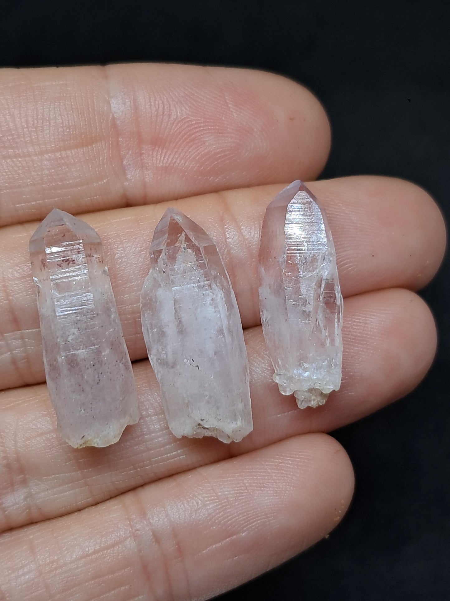 Set of 3 Veracruz Amethyst Crystals (Mexico) | Natural Points | Mineral Specimen #VA37