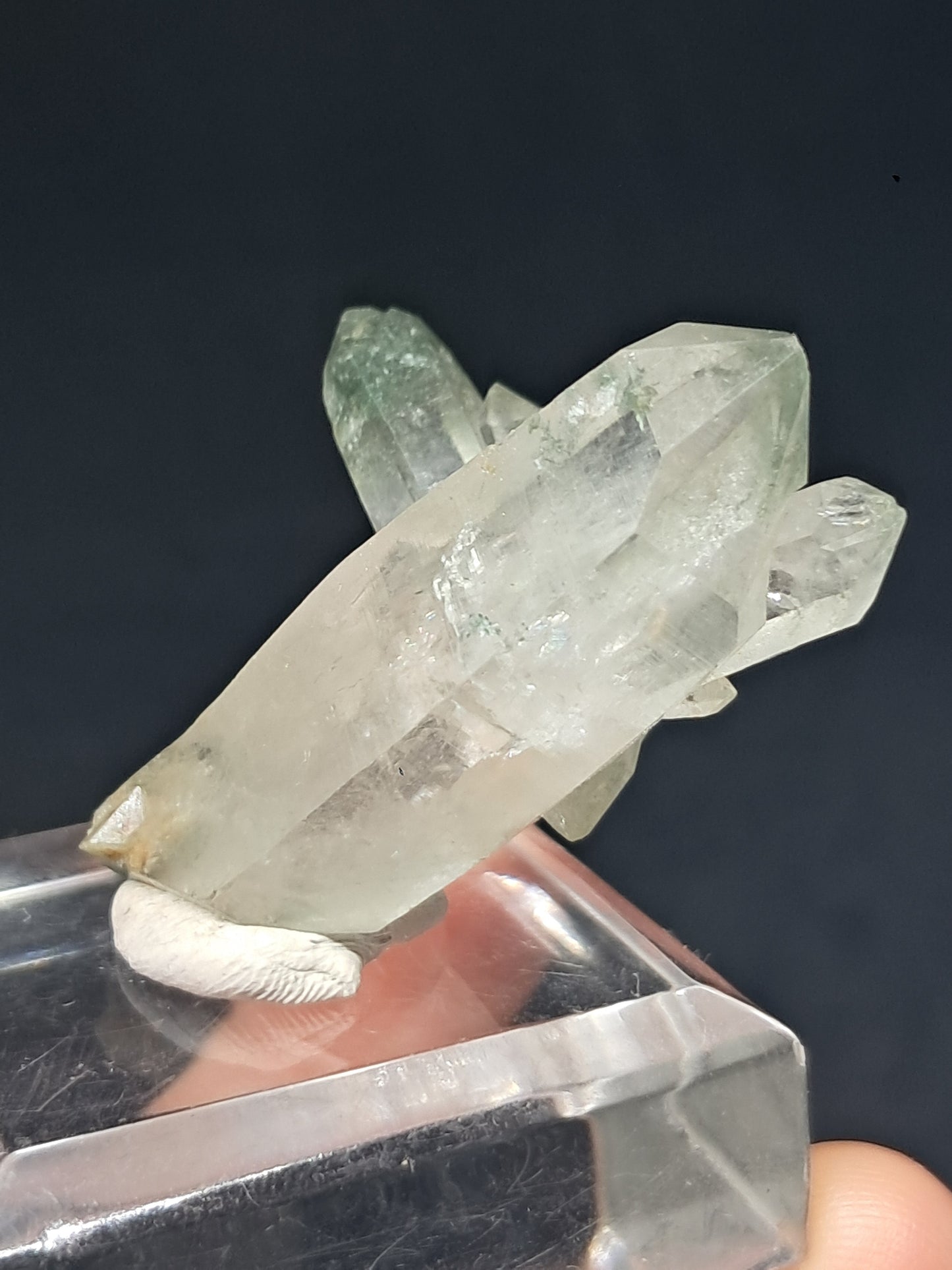 Chlorite Phantom Quartz *Bridge* *Biterminated* (Kullu) Natural Crystal | Garden Chamanic #CQ81