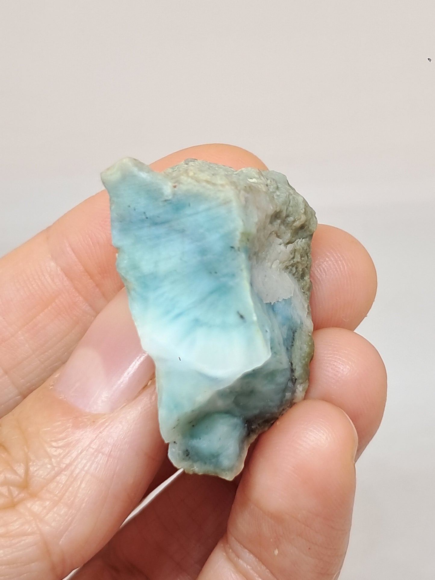 Larimar Raw Chunk (Dominican Republic) Rough Stone | Natural Rock #LM33
