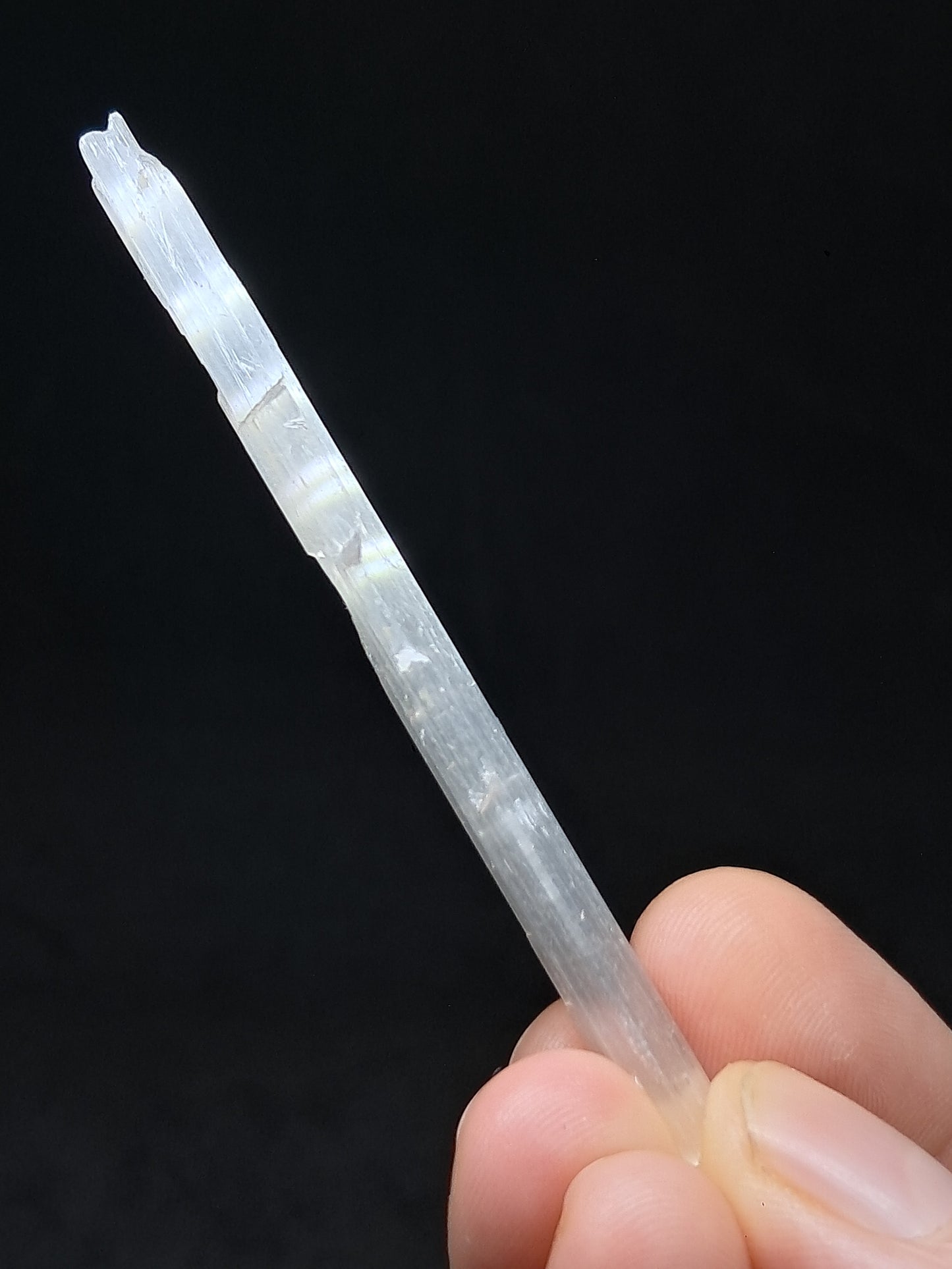Satin Spar *Selenite* (India) Fibrous Gypsum | Mineral Specimen | Rough Crystal #SE6