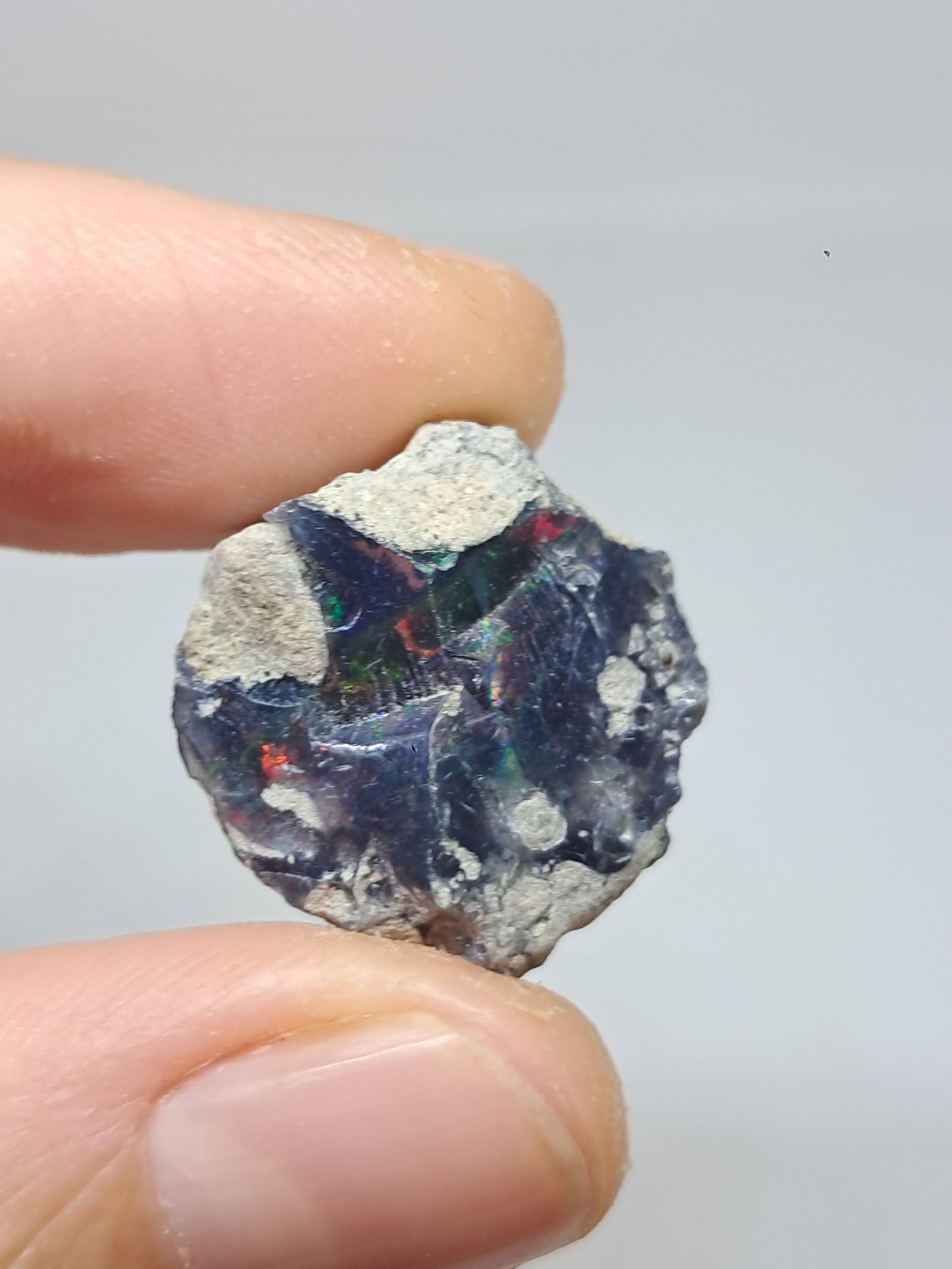 Natural Ethiopian Opal | Black Hydrophane Opal #OP26