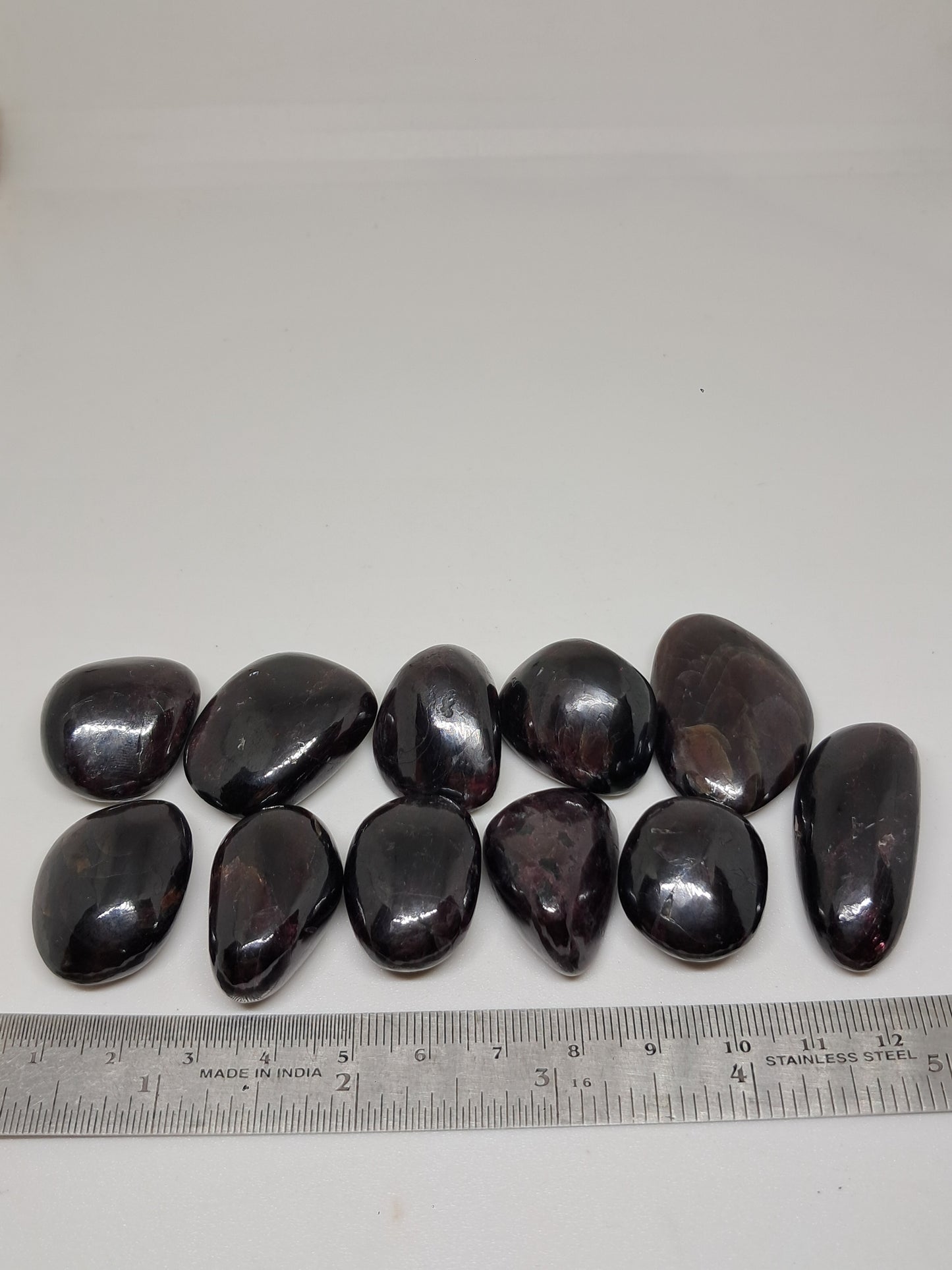 Red Garnet Tumbled Pebbles | Polished Natural Stone #PG1