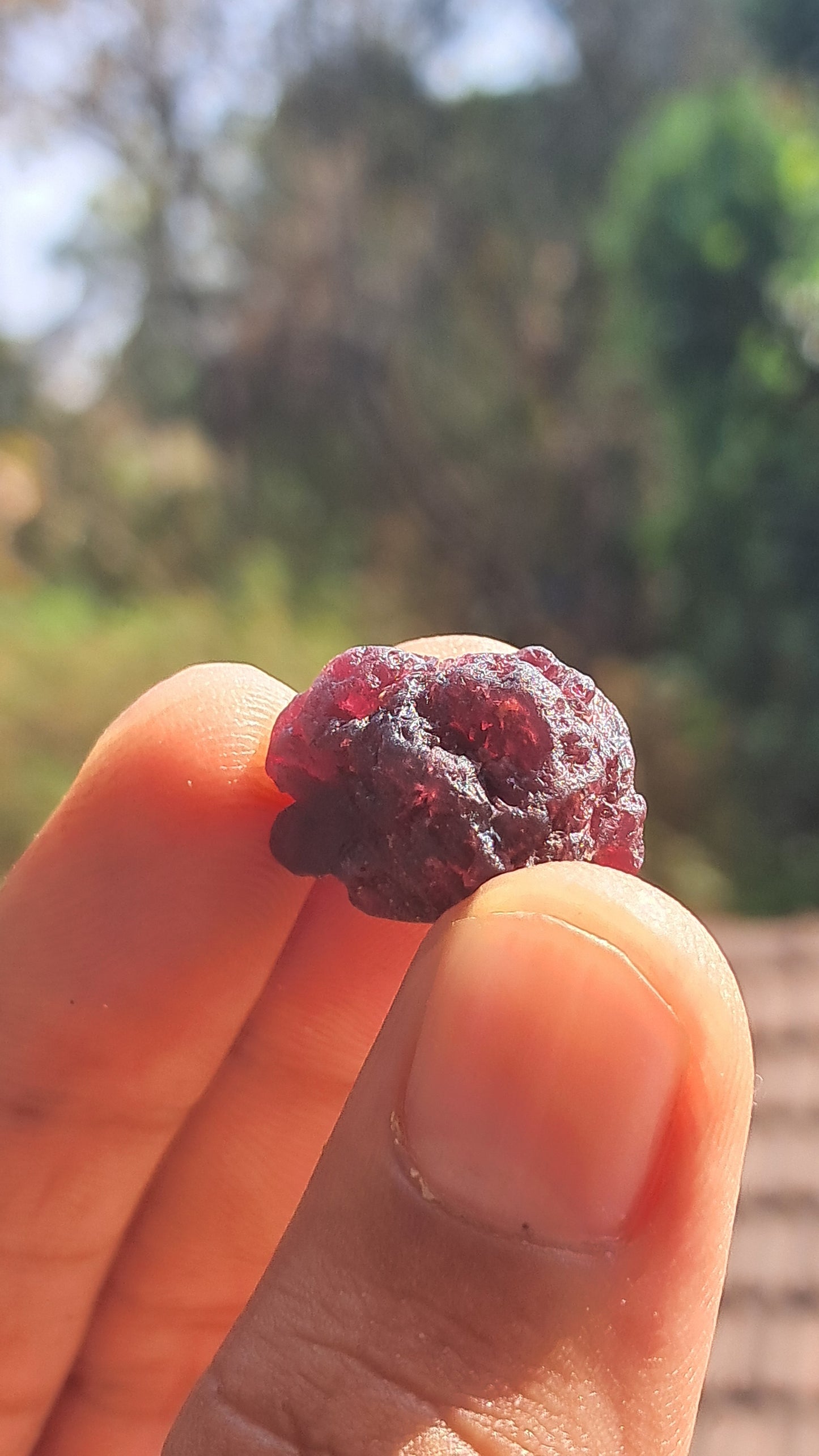 Granate rojo (Karur) | Pulido por río | Piedra natural #RG8