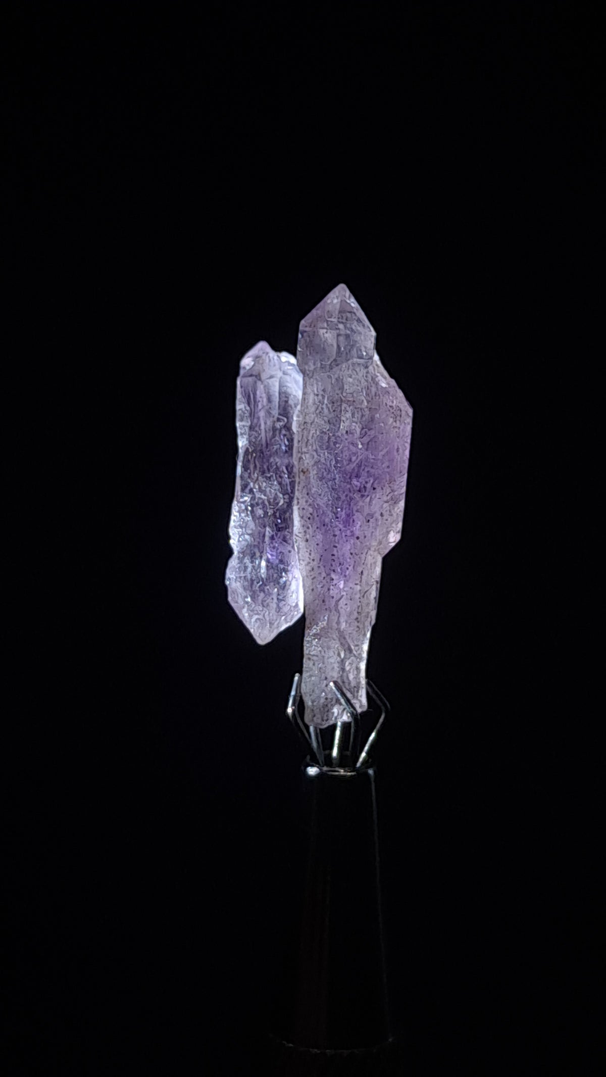 Quartz Amethyst Scepter | Hematite Goethite Rutile Inclusions | Biterminated  #KA206