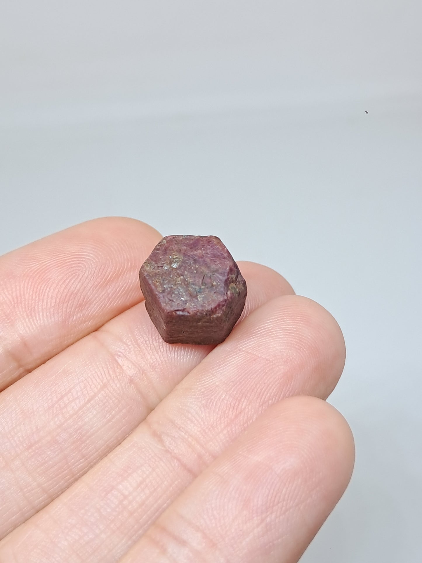 Cristal de rubí en bruto (Tamil Nadu) Piedra natural | Muestra mineral #RB24