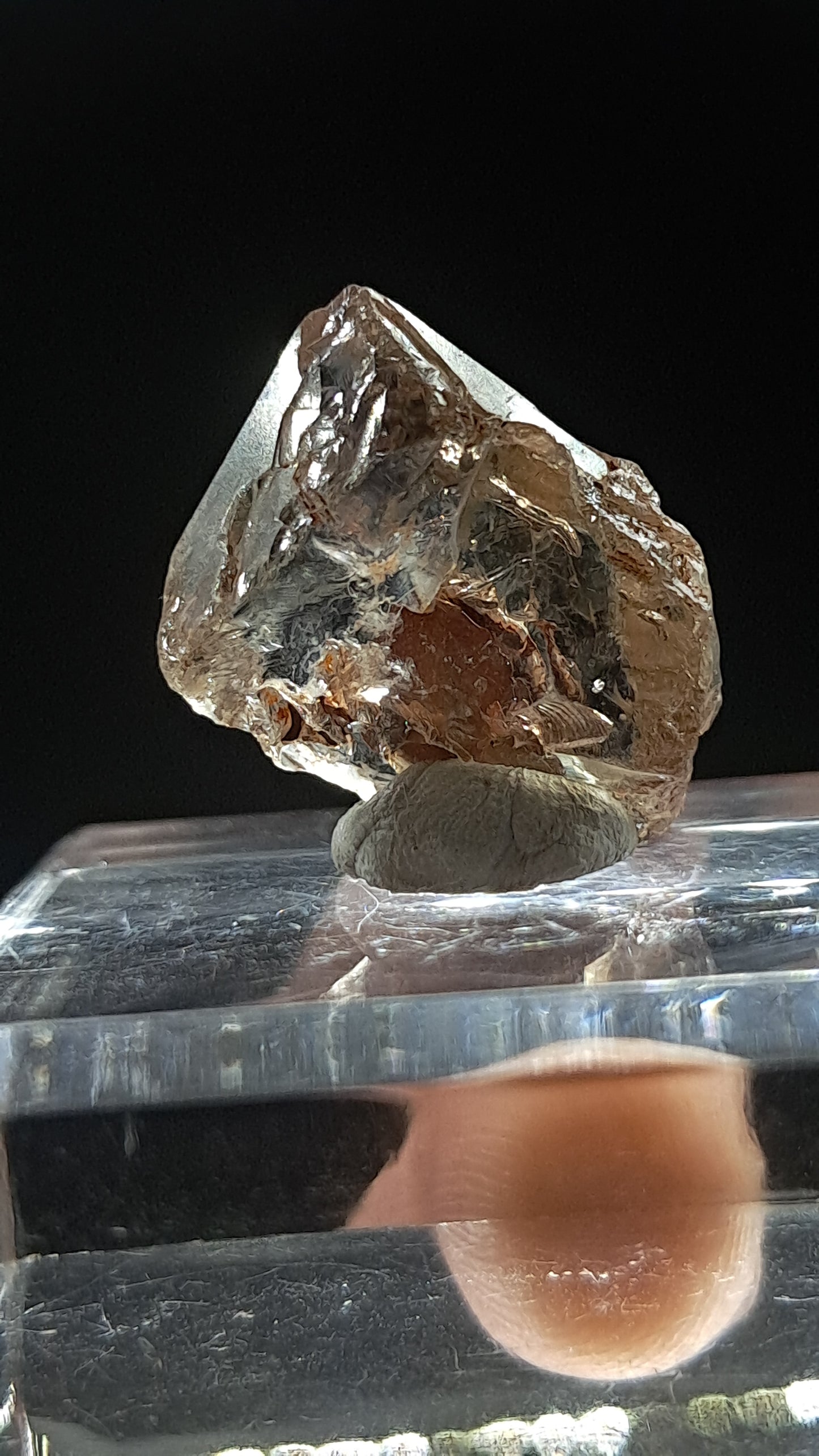Smokey Elestial Quartz (Karur) Natural Crystal | Mineral Specimen #EQ33