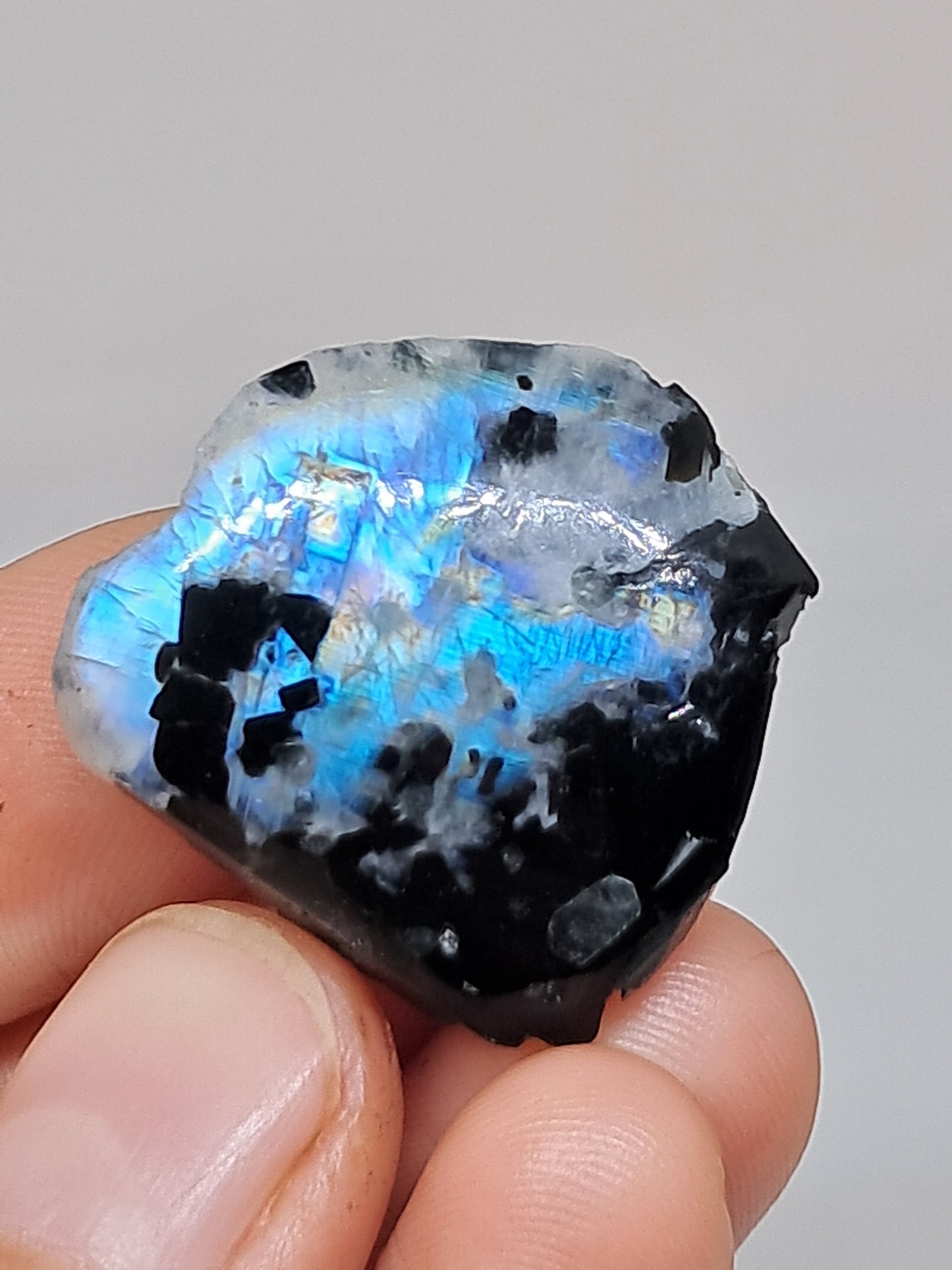 White Labradorite | Rainbow Moonstone *High Grade* (Tamil Nadu) Rough & Polished Stone | Natural Rock #MN21
