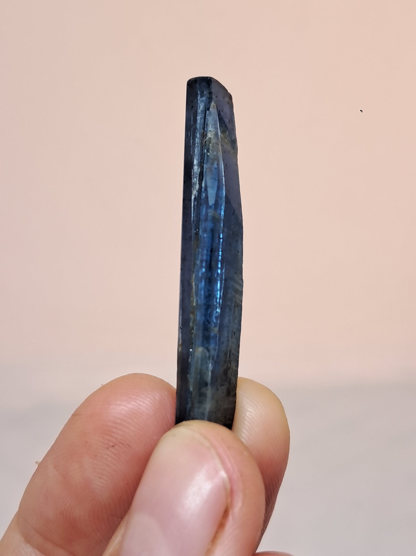 Cianita azul océano (Nepal) Piedra natural pulida n.° KY21