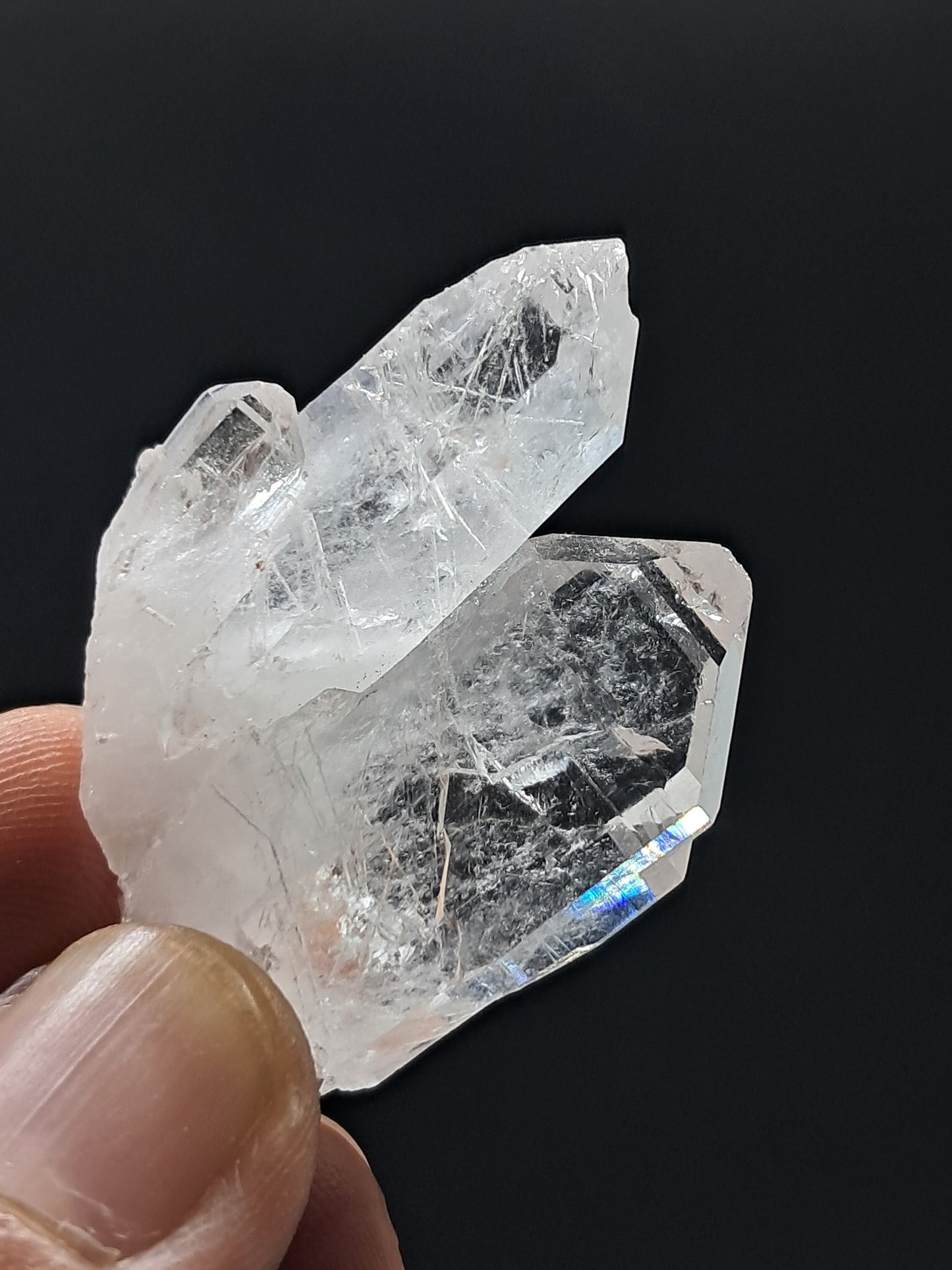 Cúmulo de Cuarzo Faden Claro (Santander, Colombia) Punta Natural | Ejemplar Mineral n.° COQ18