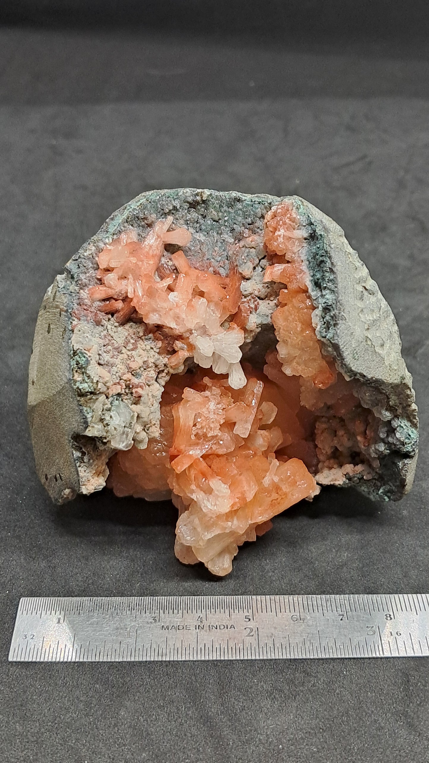 Peach Stilbite-Ca In Basalt (Ajanta) | Large Bow, Fan & Sheaf Crystal Aggregates | Self-standing #ZL29