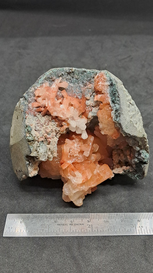 Peach Stilbite-Ca In Basalt (Ajanta) | Large Bow, Fan & Sheaf Crystal Aggregates | Self-standing #ZL29