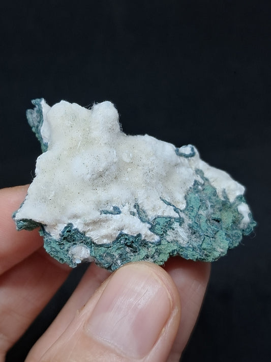 Okenite on Chalcedony (Mumbai) Mineral Specimen | Natural Crystal #OK40