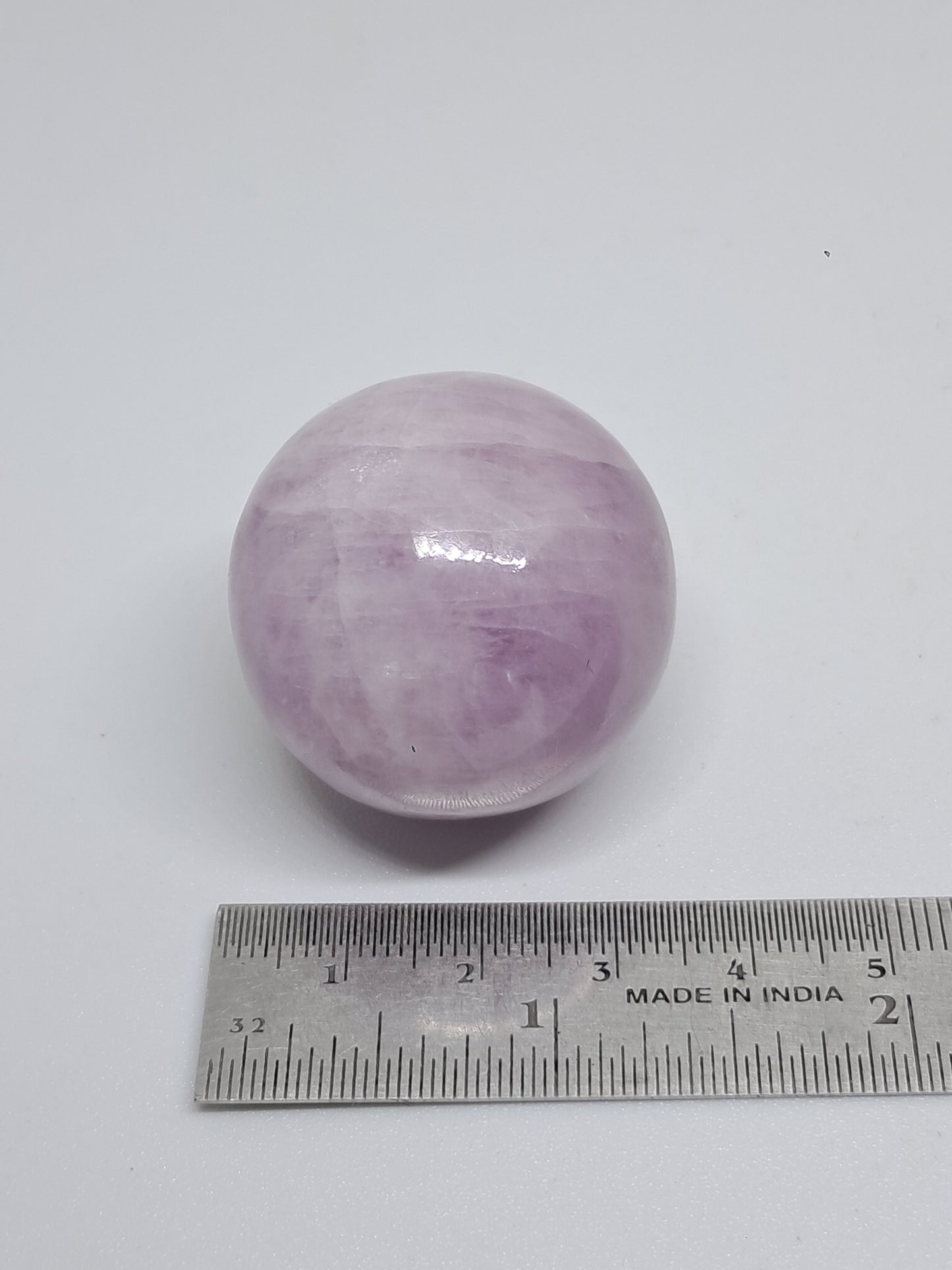 Kunzite Sphere | Polished Stone | Spodumene Natural Crystal