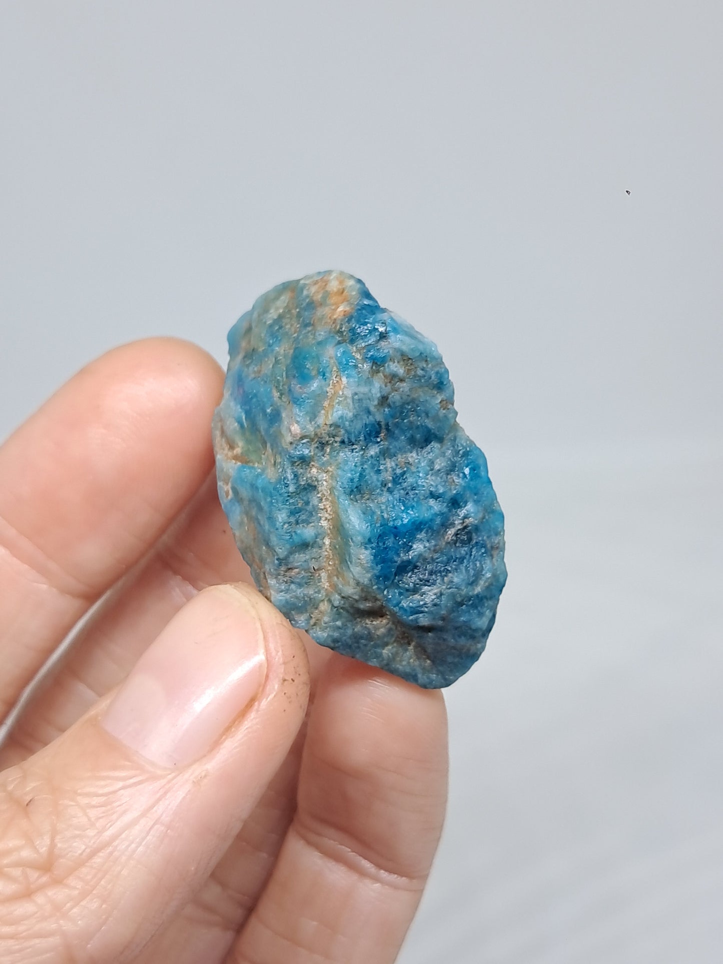 Piedra natural de apatita azul (Madagascar) n.° AP4