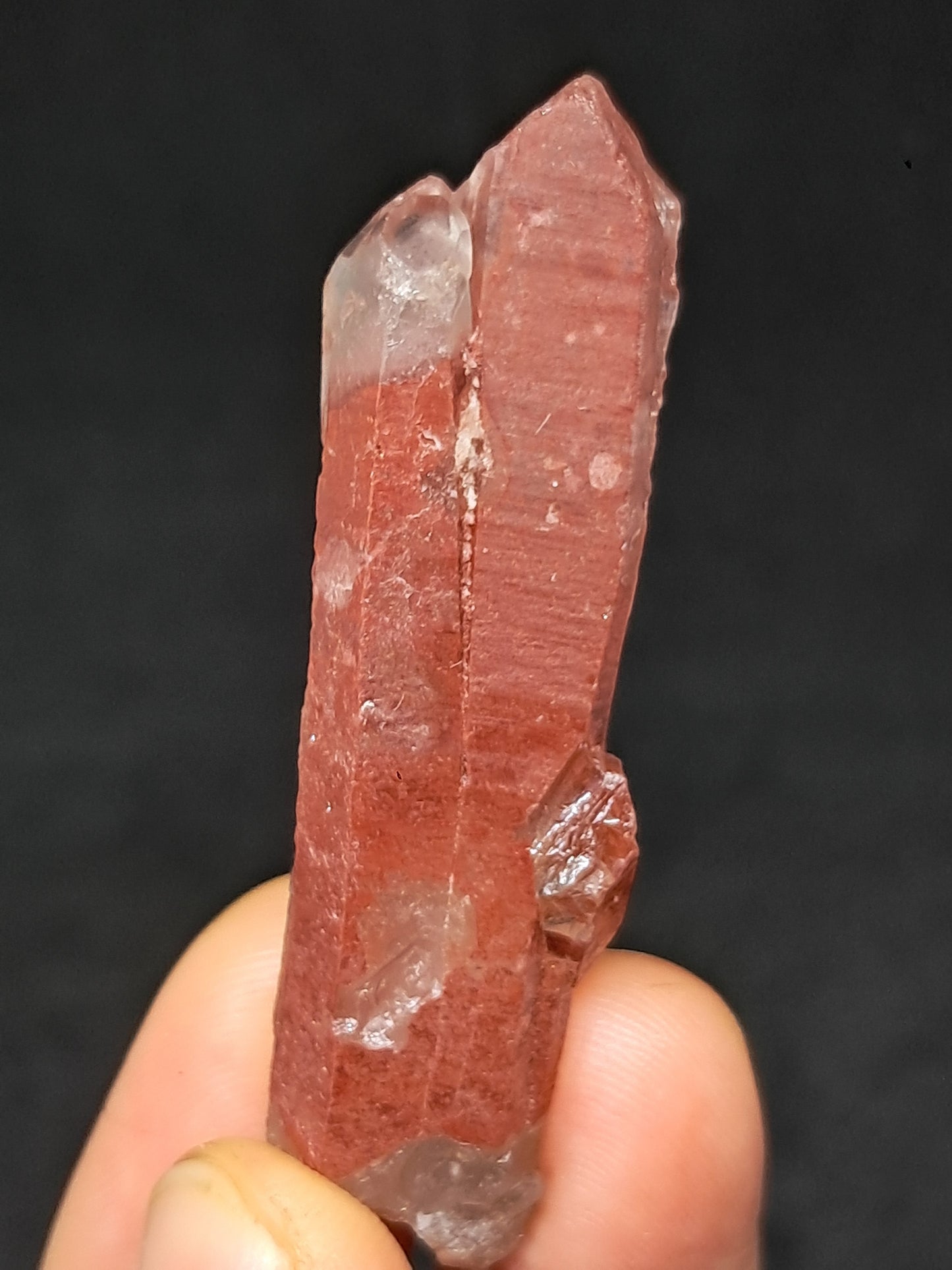 Hematite Phantom Quartz (Telangana) | Natural Crystal | Mineral Specimen #HPQ62