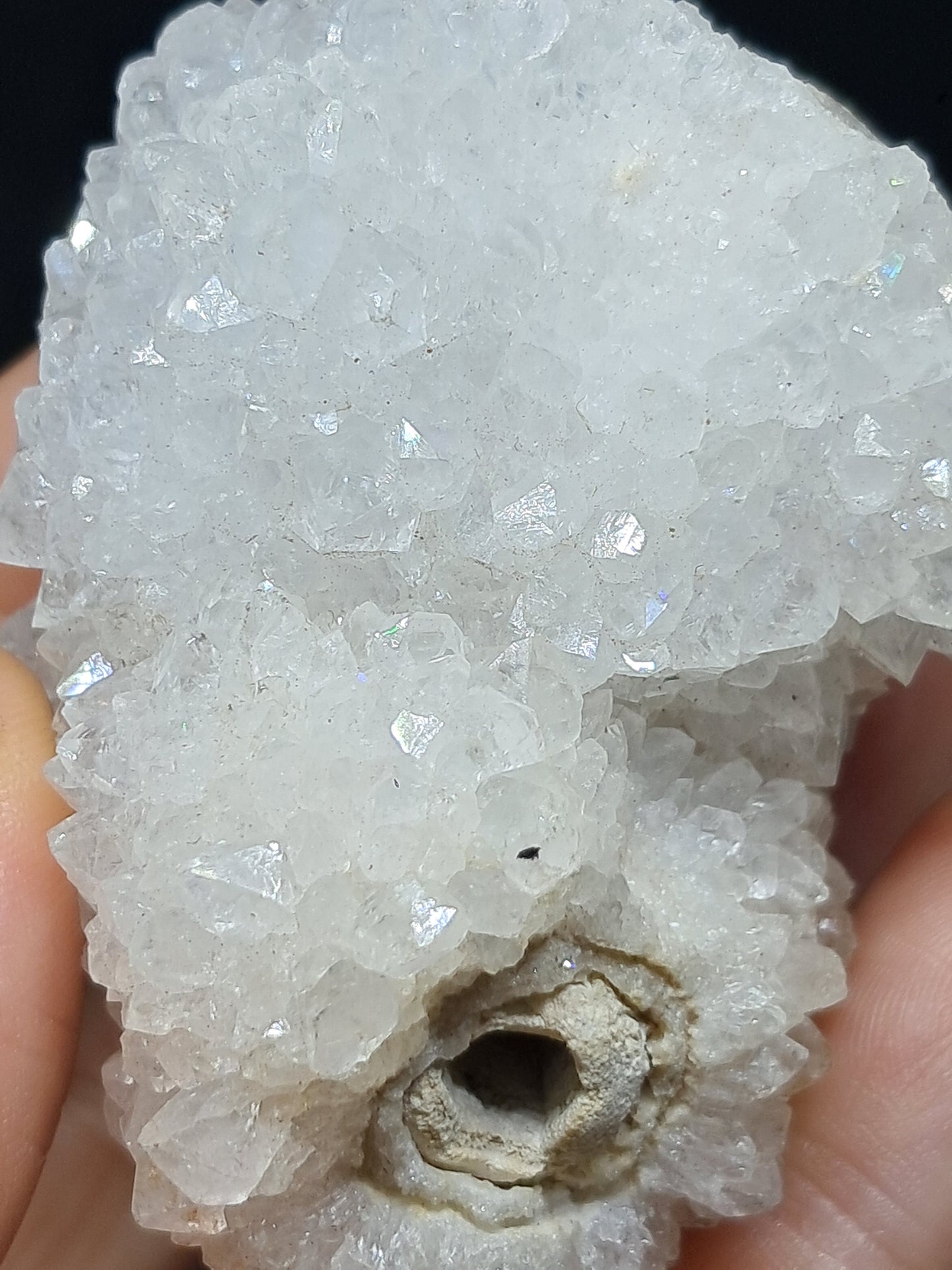 Iris Quartz (Aurangabad)| Anandalite | Stalactite | Natural Crystal #AQ38