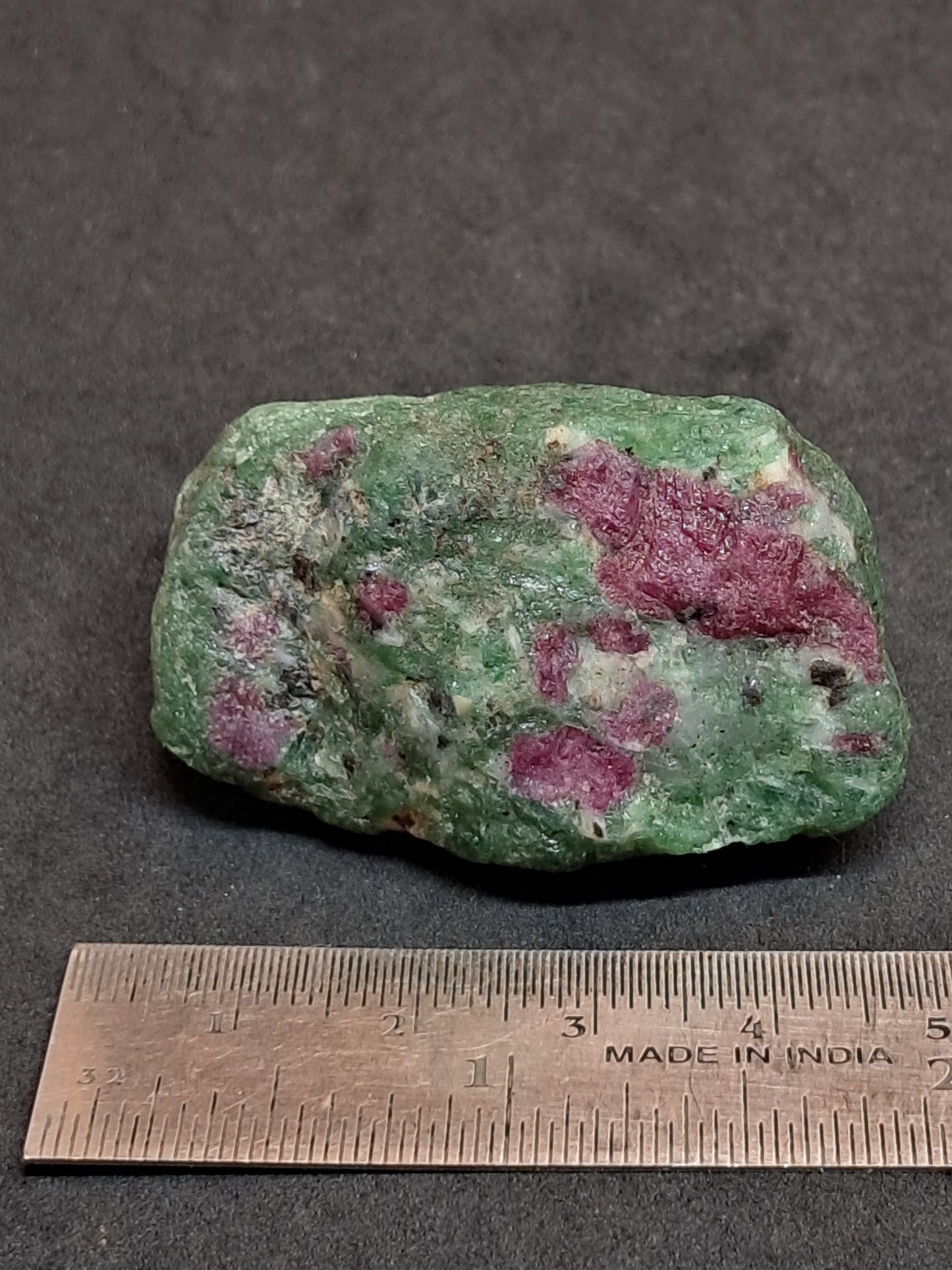Ruby Zoisite w/ Hornblende (Tanzania) Rough Stone | Natural Specimen #RZ7
