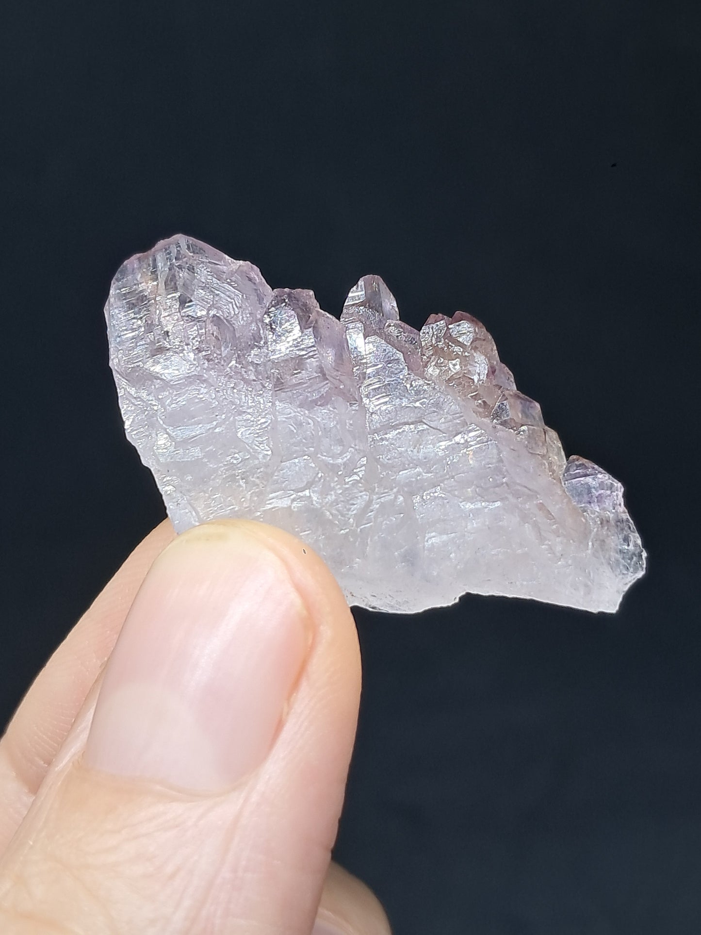 Elestial Amethyst w/ "Super Seven" inclusions (Karur) Crystal Cluster | Natural Stone | Mineral Specimen #KA88