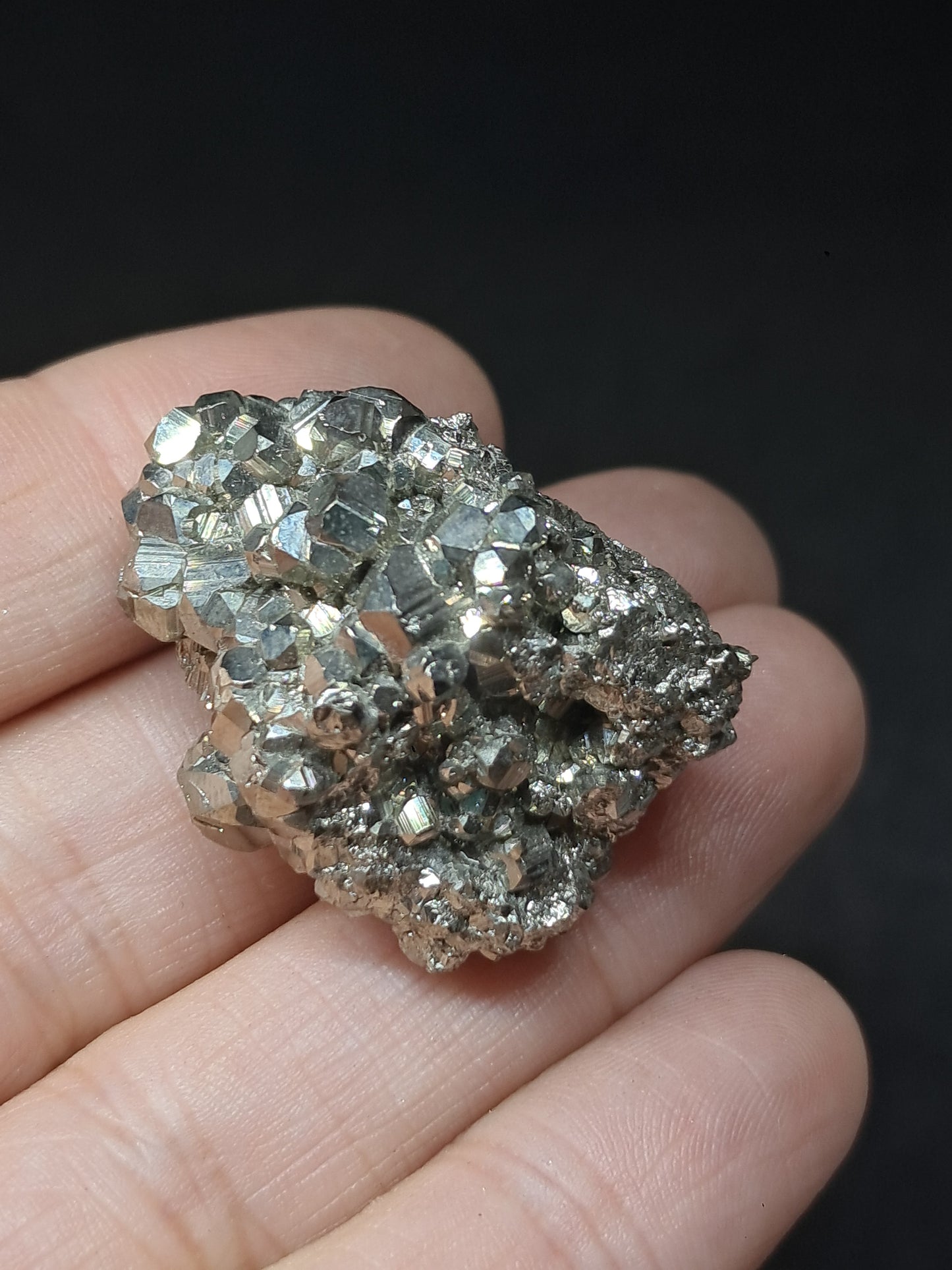 Pirita en bruto (Perú) Clúster natural | Espécimen mineral | Rocas y cristales #PR31